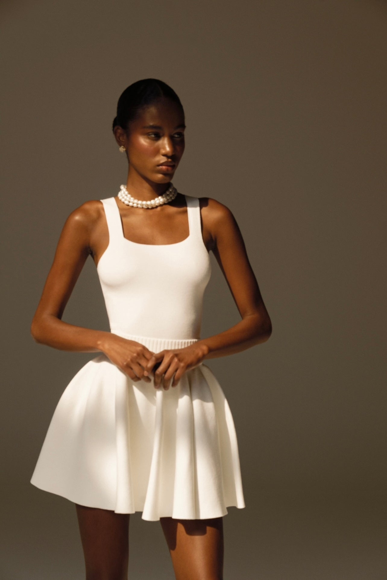 Ensemble de lierre en blanc