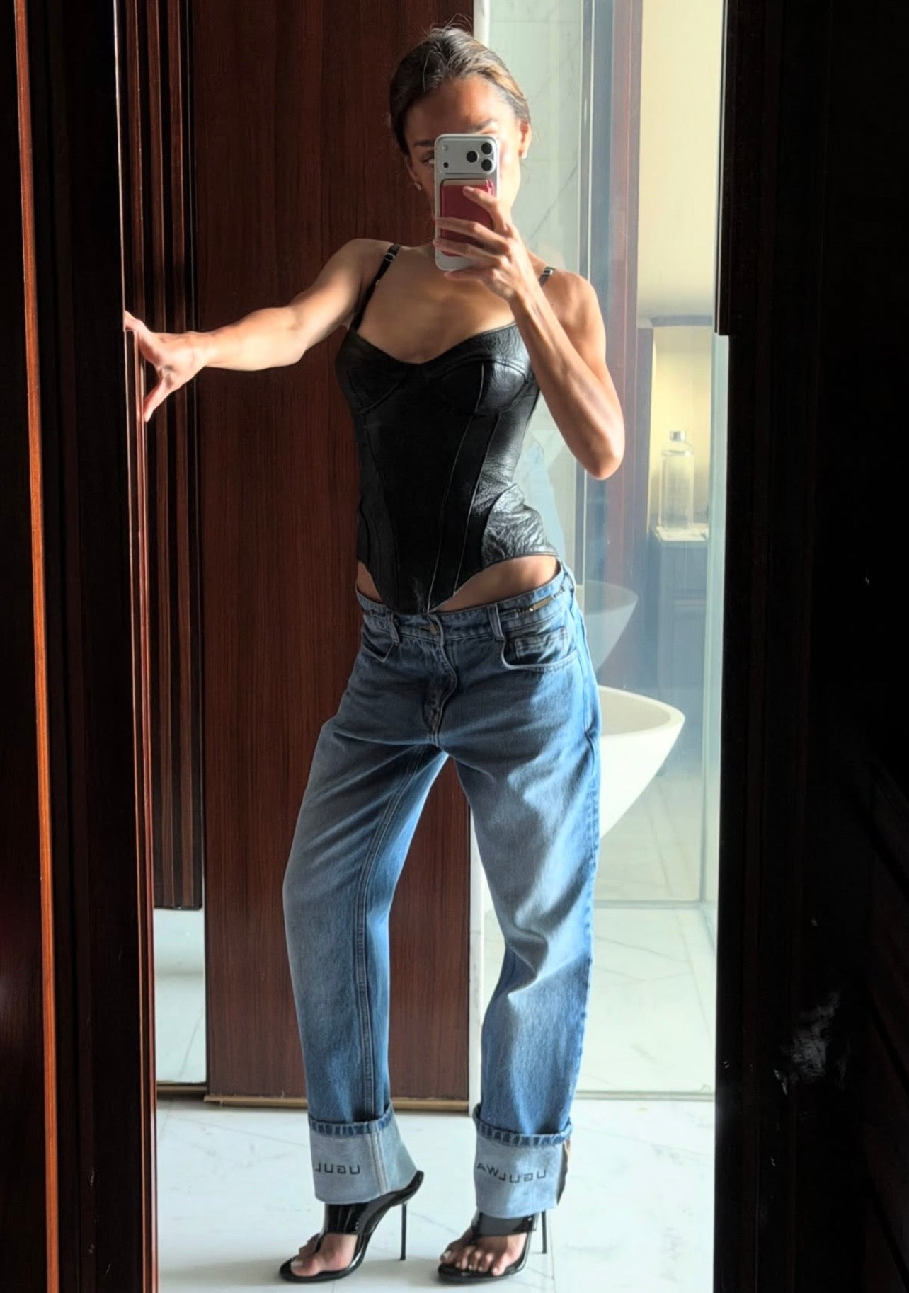 Blue Logo Jeans