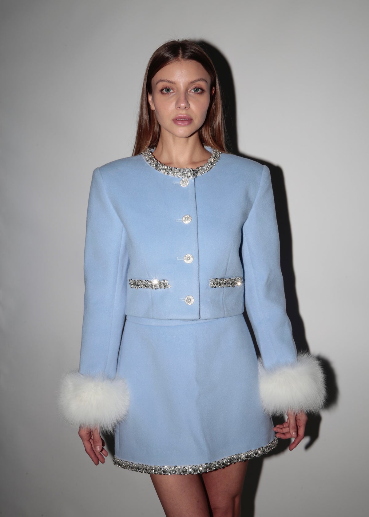 Set in Blue with Fur