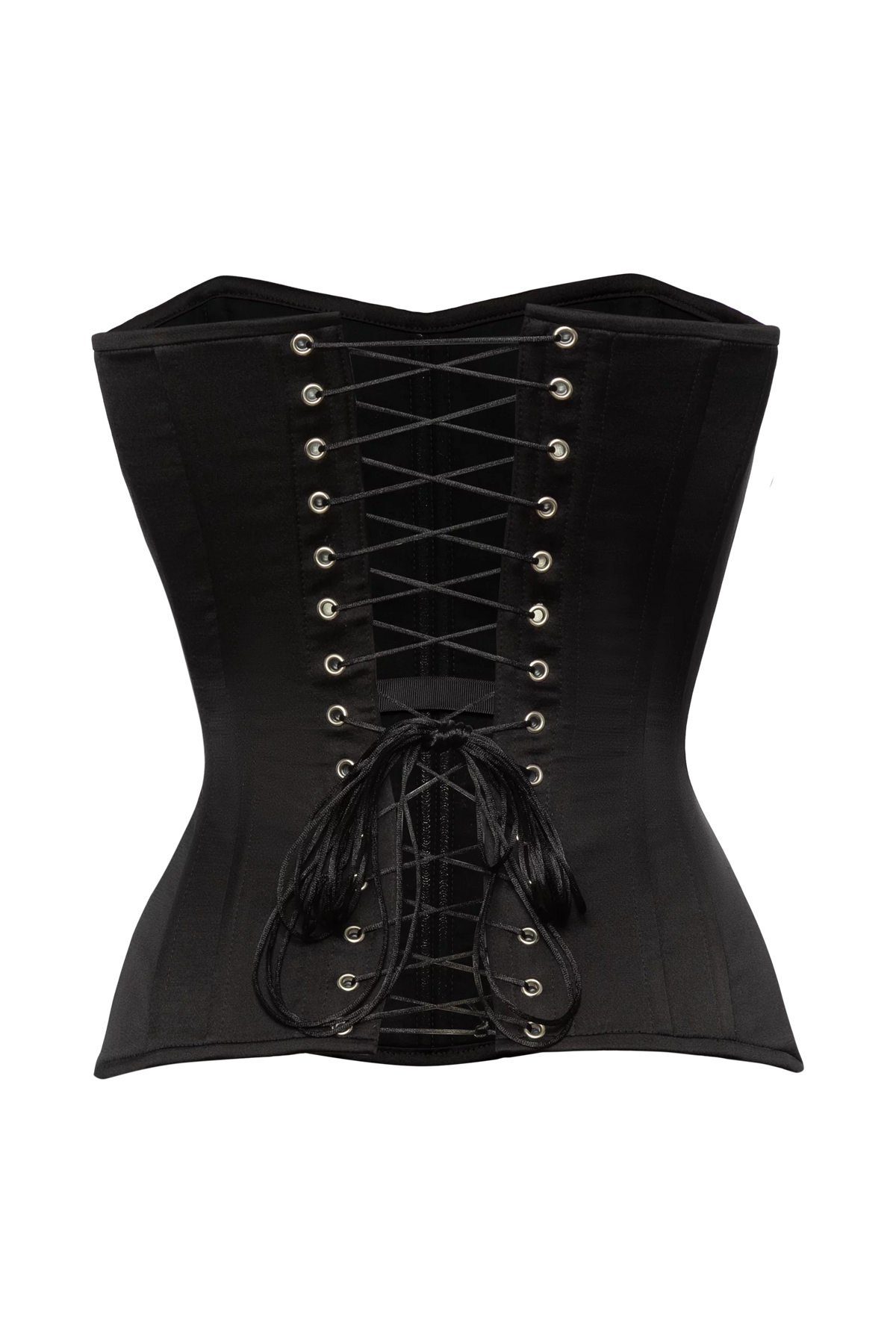 كورسيه ساتان باللون الأسود