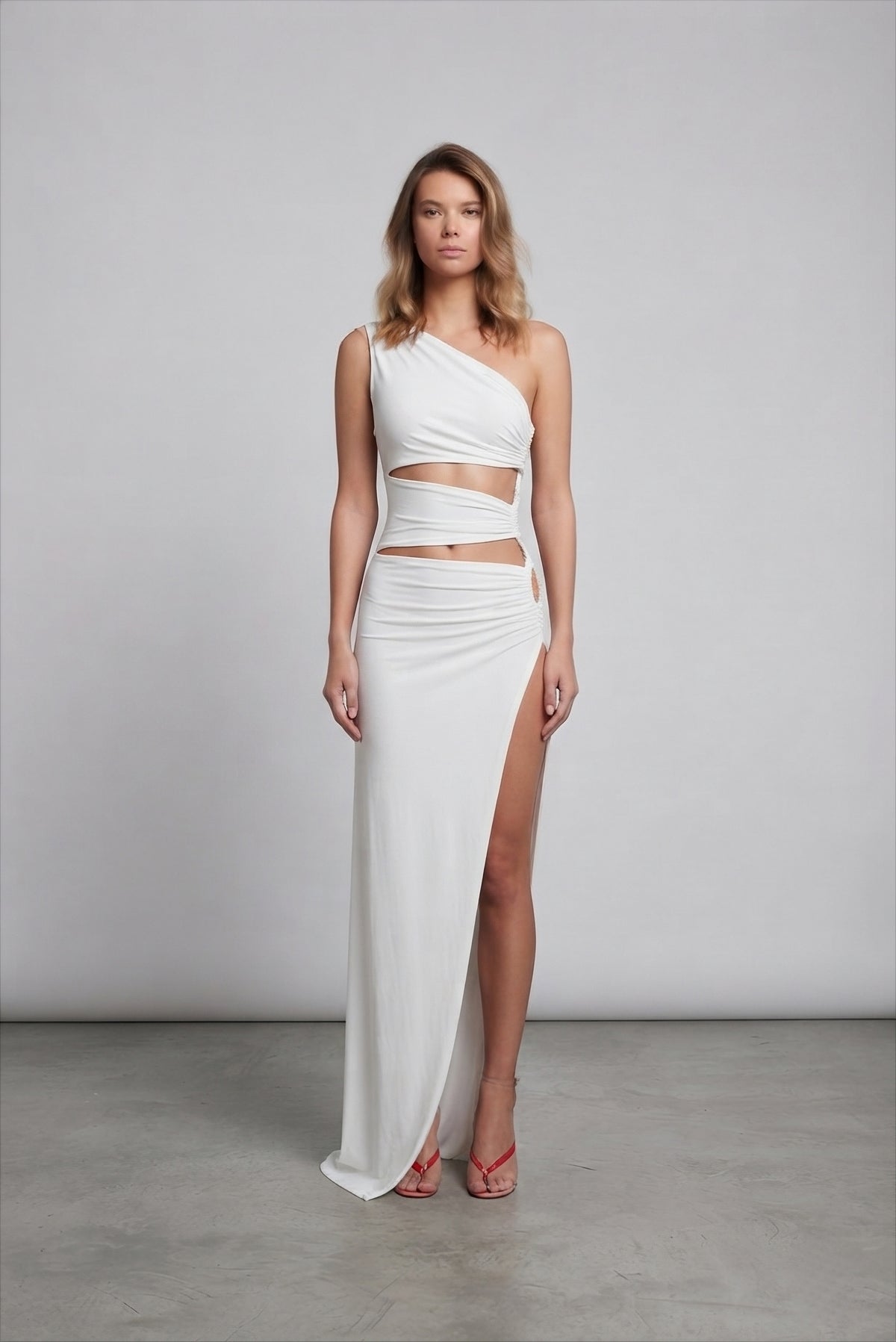 Look the Other Side Dress in White