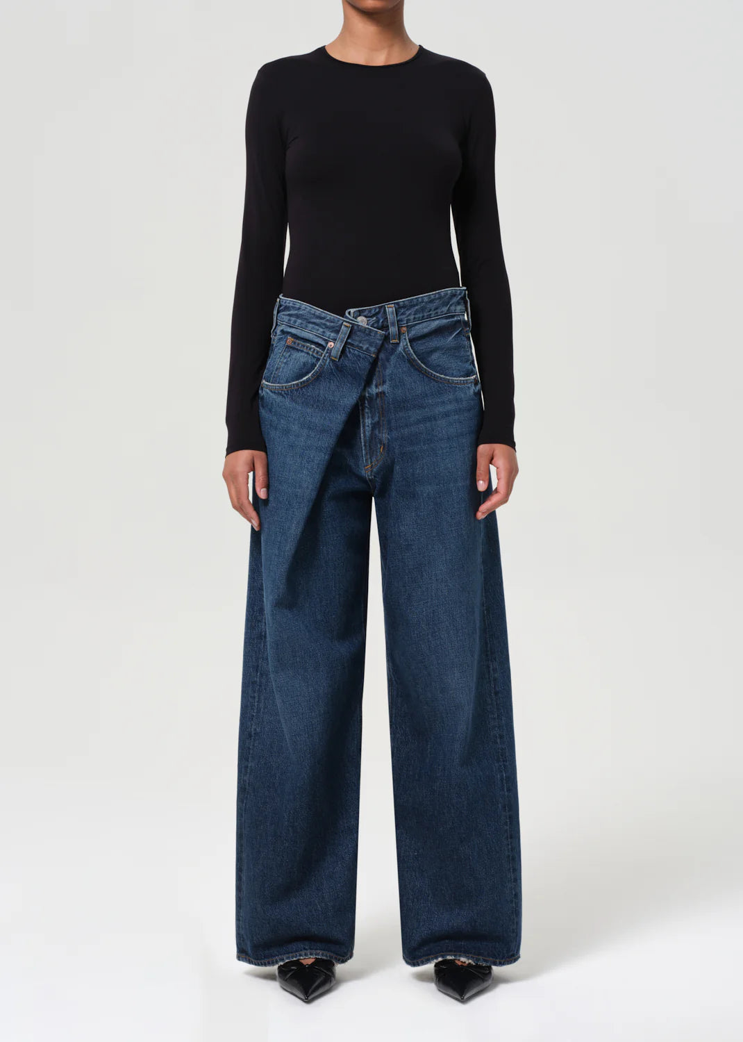 Vana Fold Jean in Dark Blue