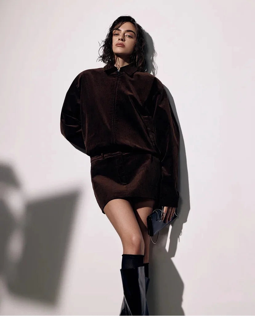 Velvet Bomber in Brown