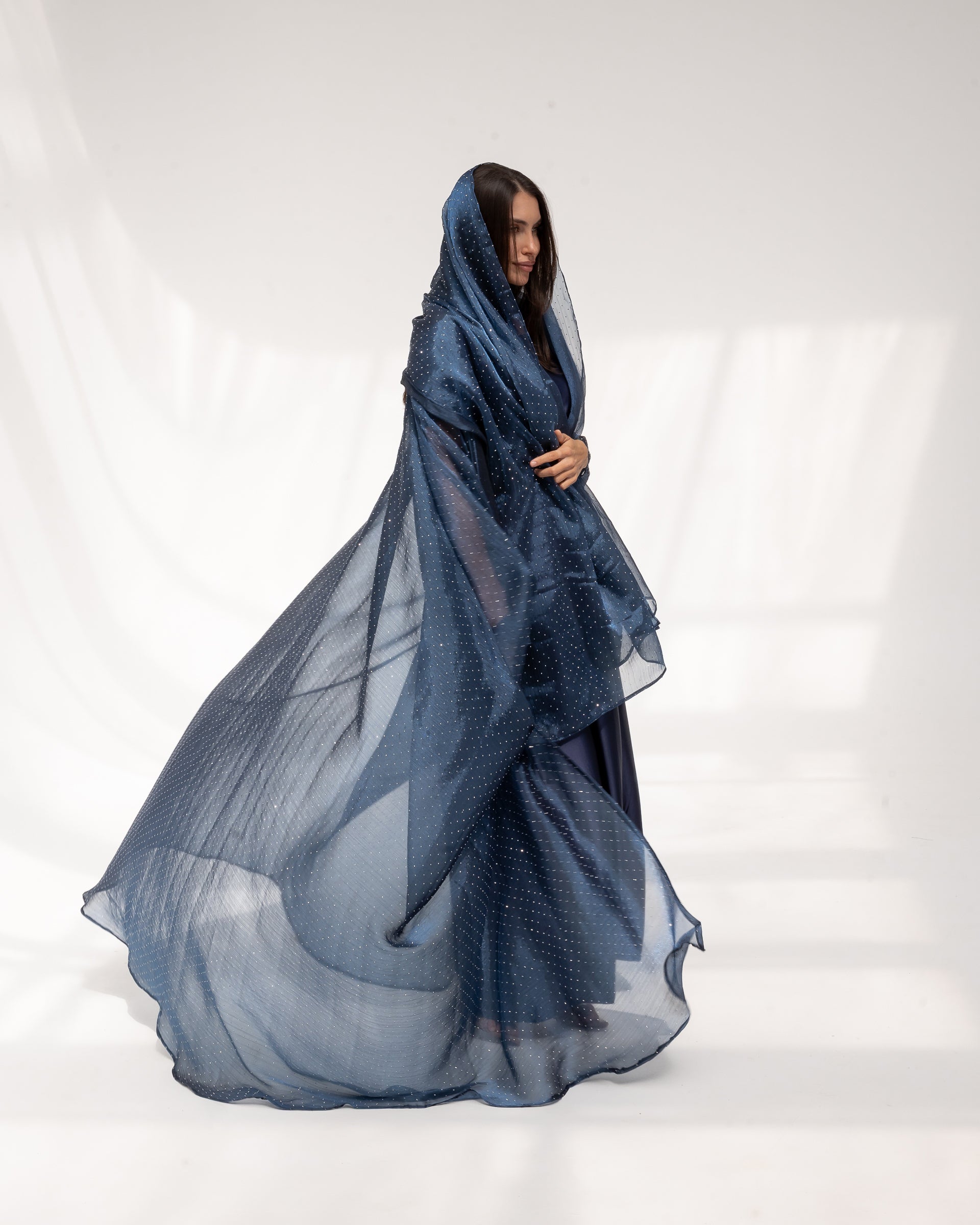 Midnight Sky Abaya in Blue