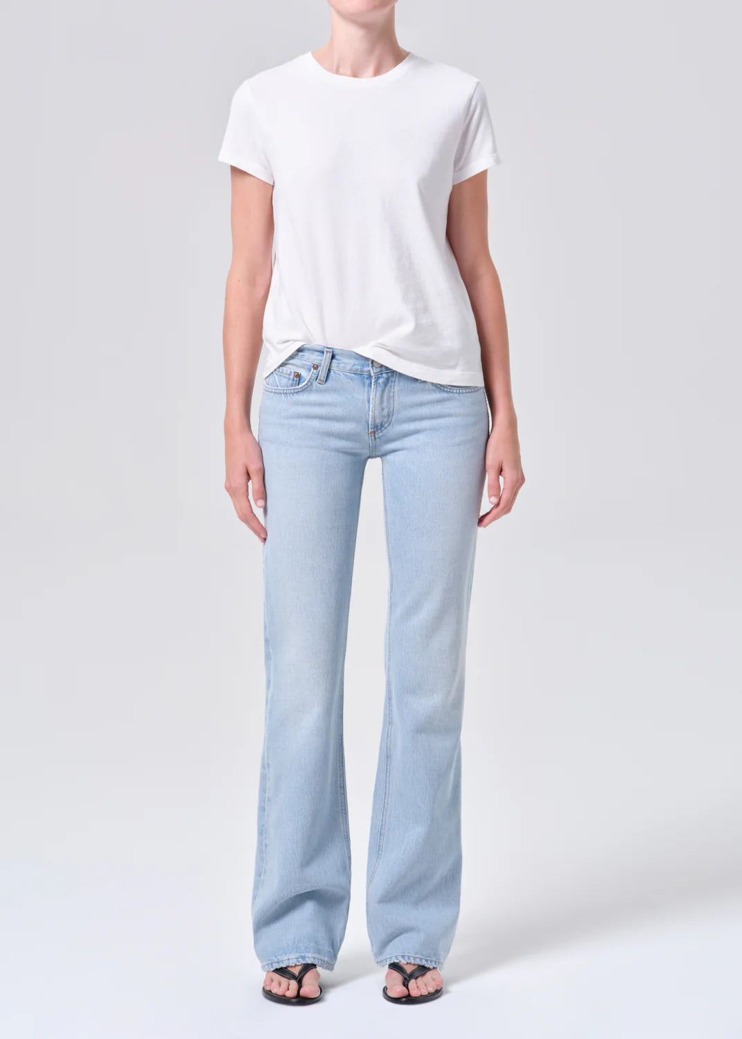 Low Rise Boot in Baby Blue