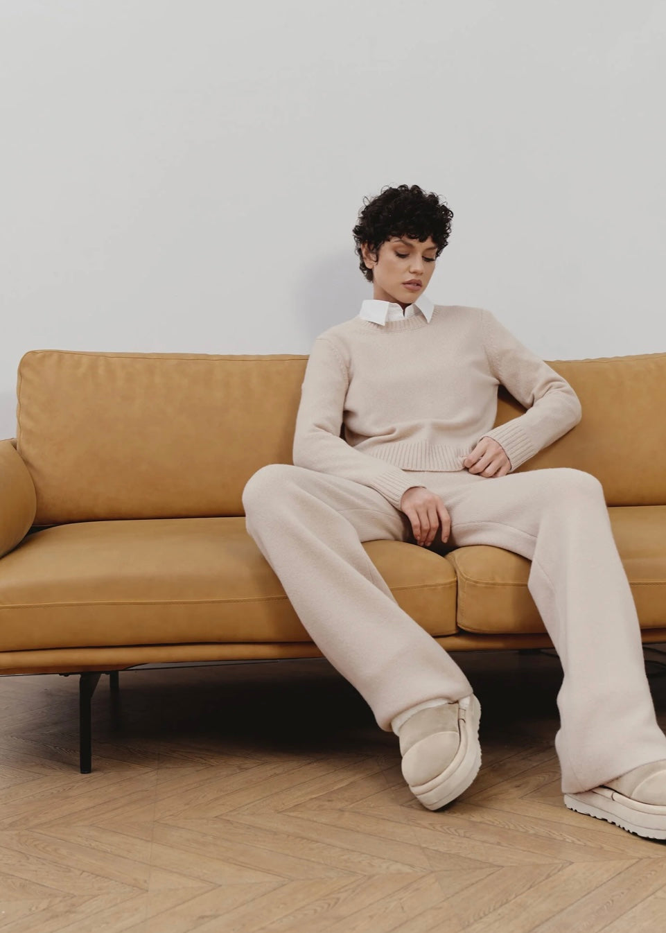 Cashmere Set in Beige