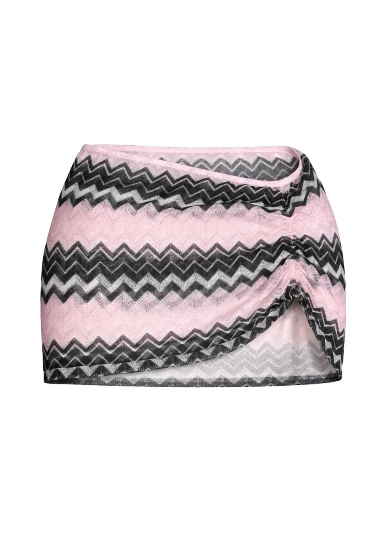 Skirt in Black & Rose