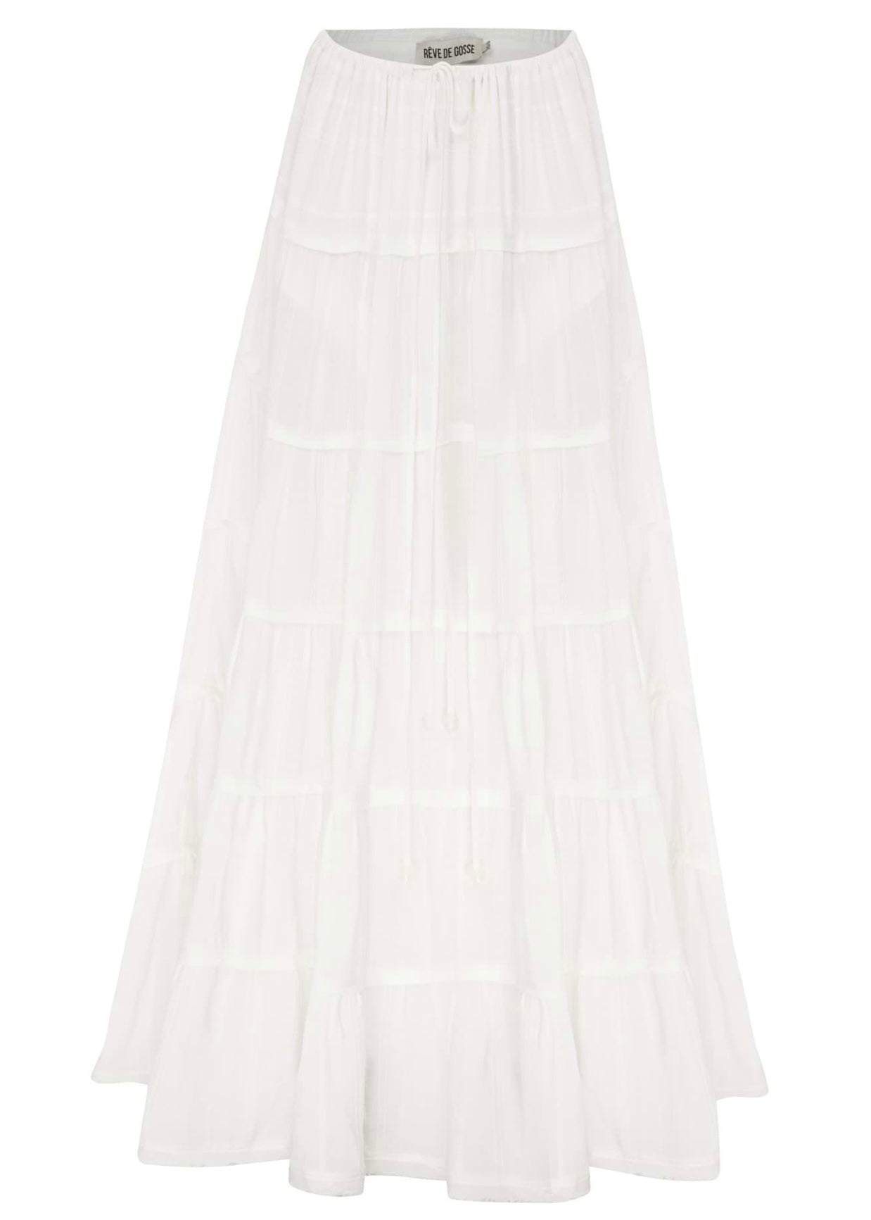 تنورة Somewhere Sunny باللون الأبيض