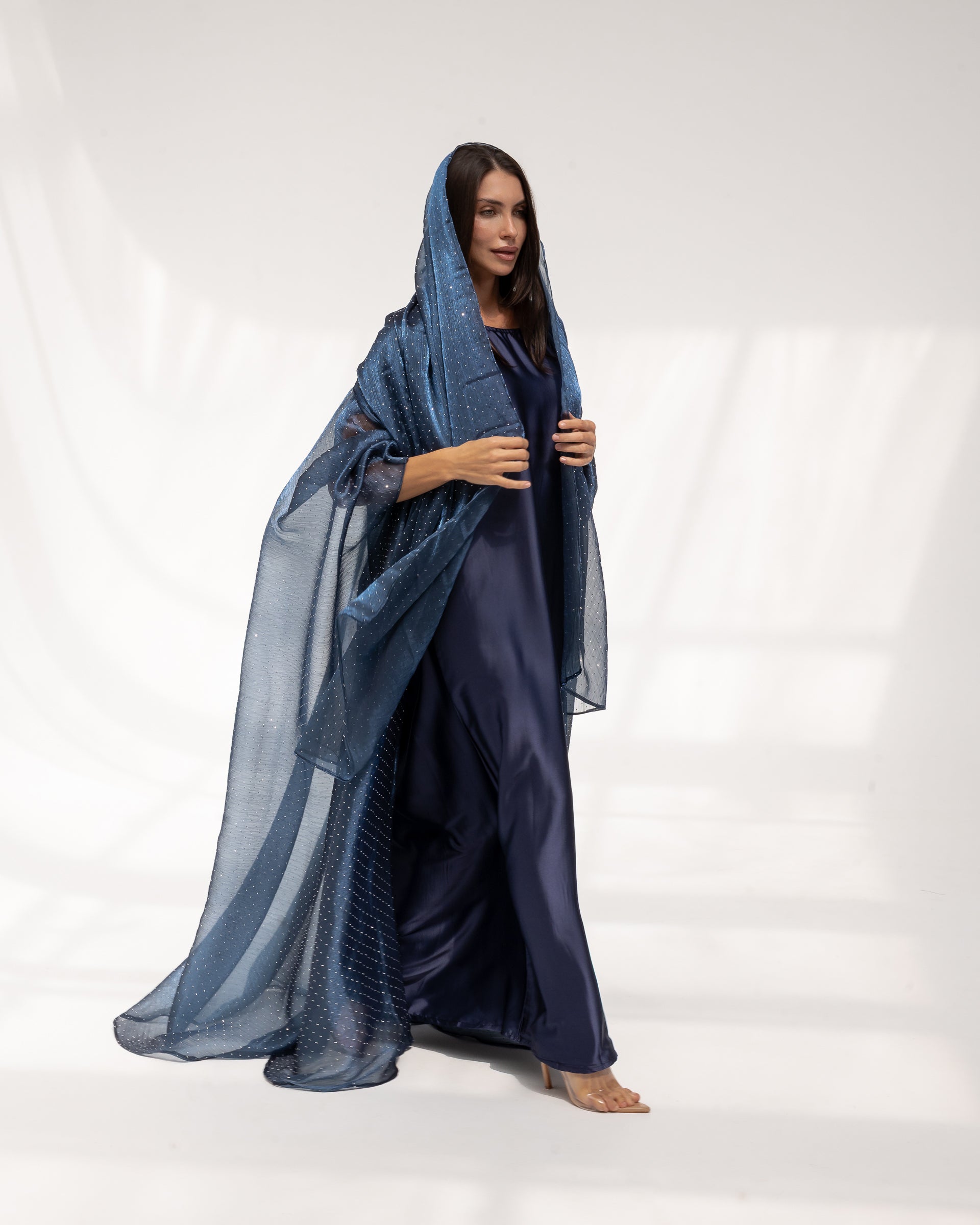 Midnight Sky Abaya in Blue