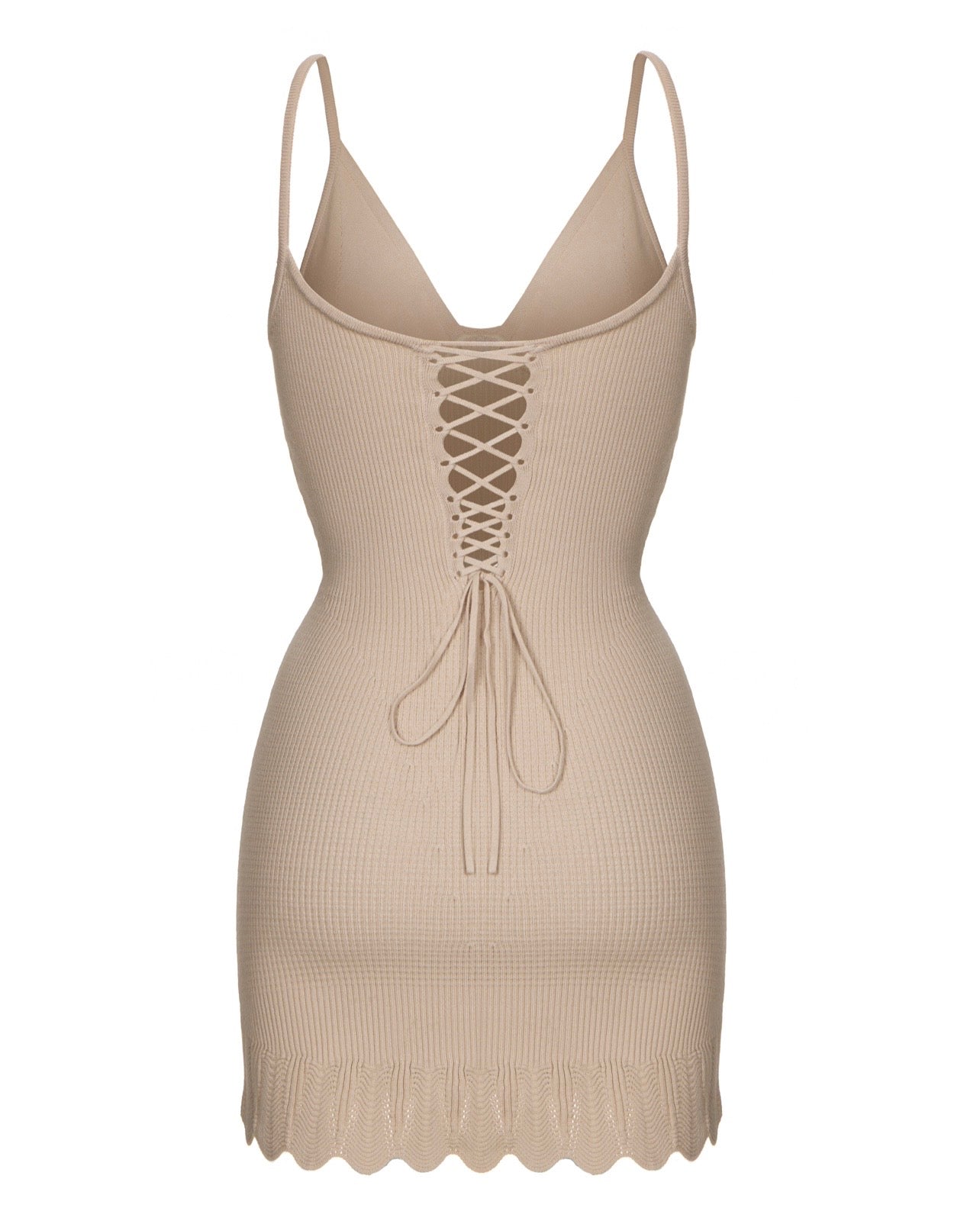 She Dress in Beige