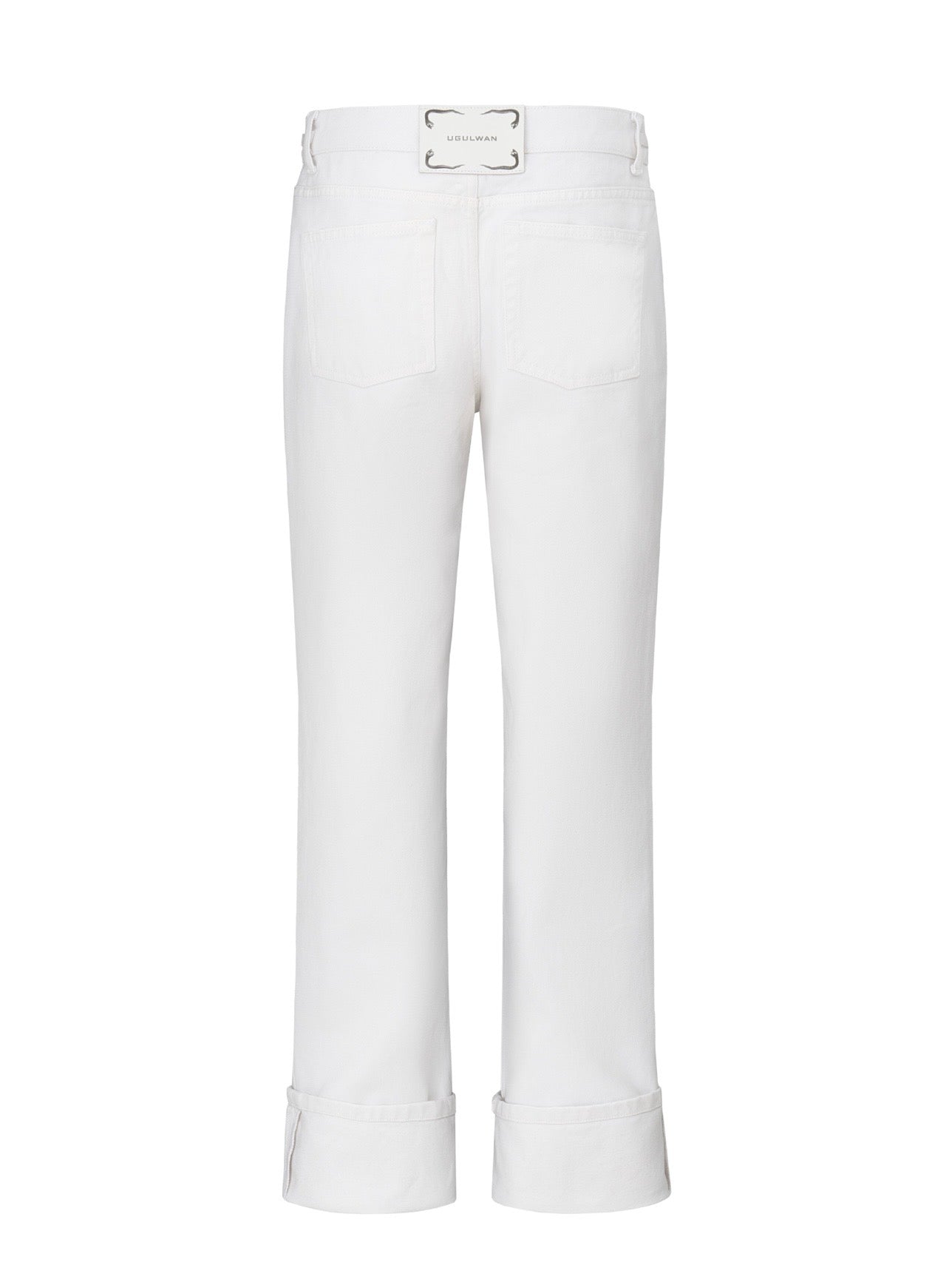 White Logo Jeans