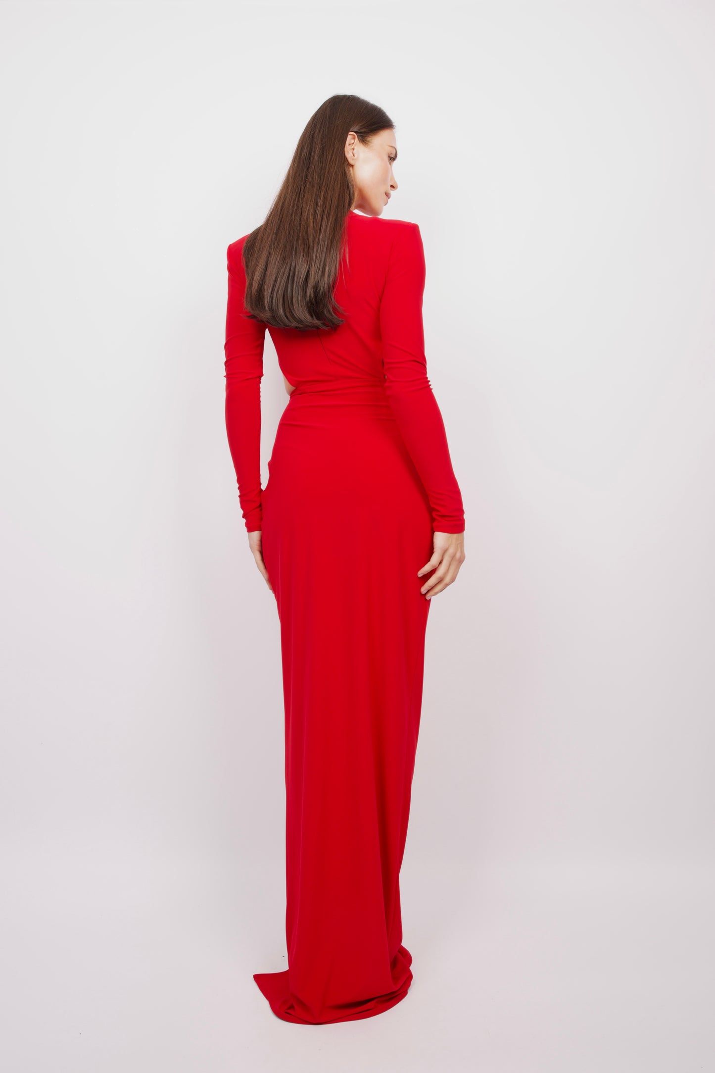 Untouchable Maxi Dress in Red