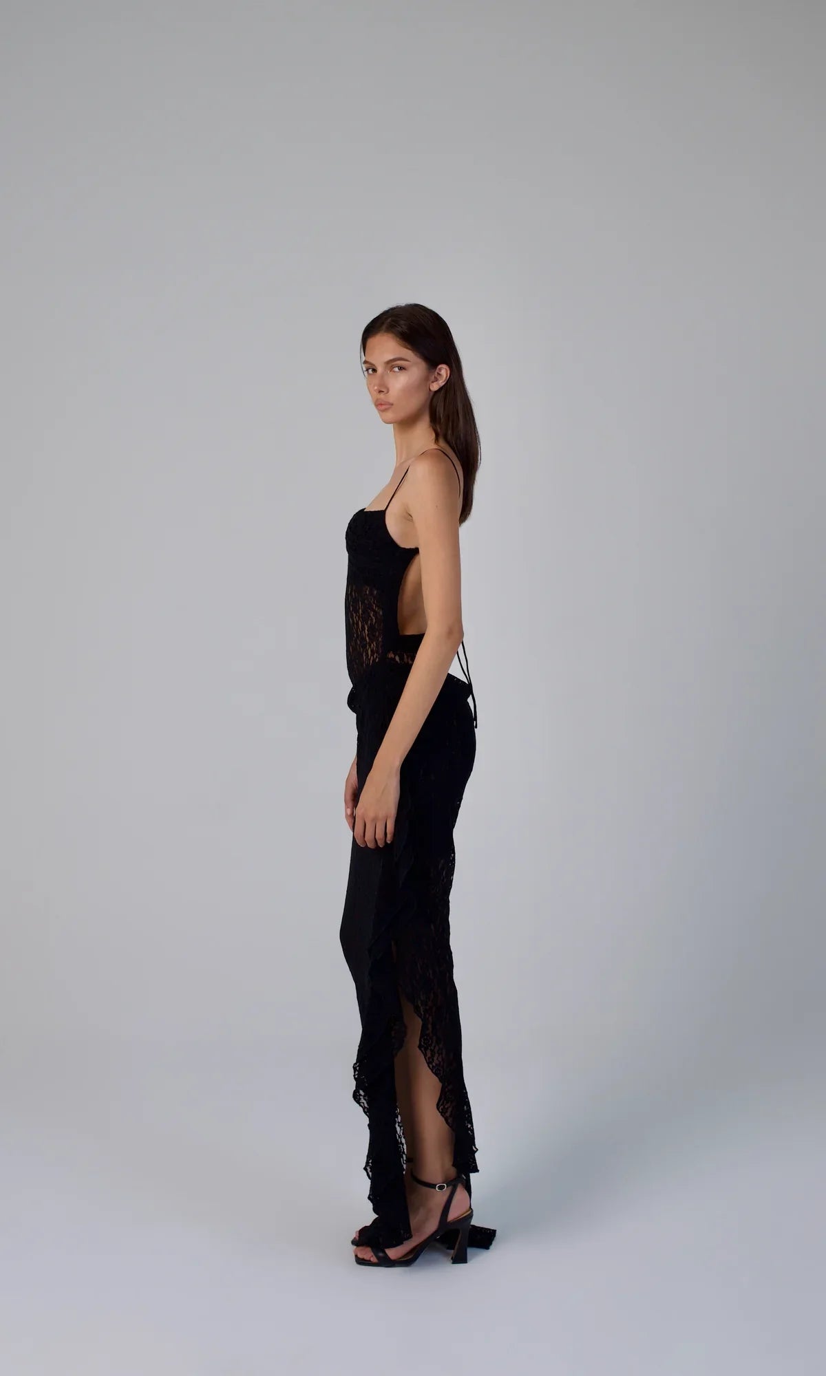 فستان نايت ميوز باللون الأسود