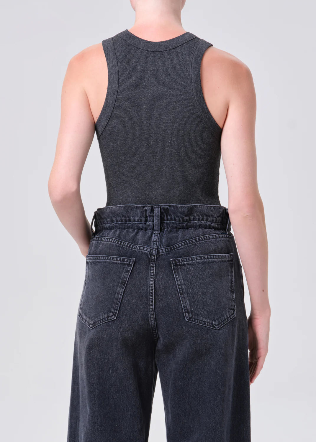 Leigh Tank in Charcoal Heather