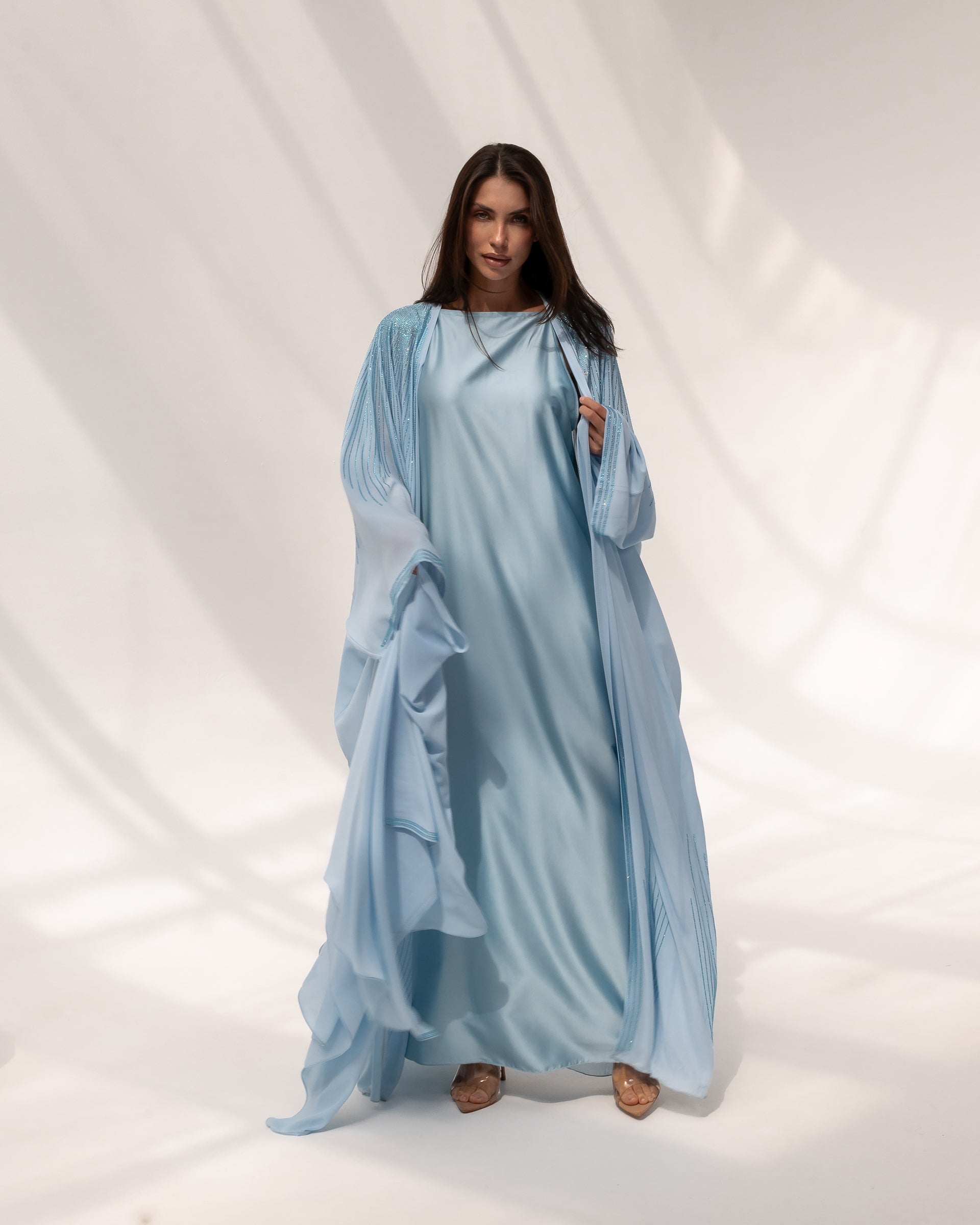 Butterfly Abaya in Blue