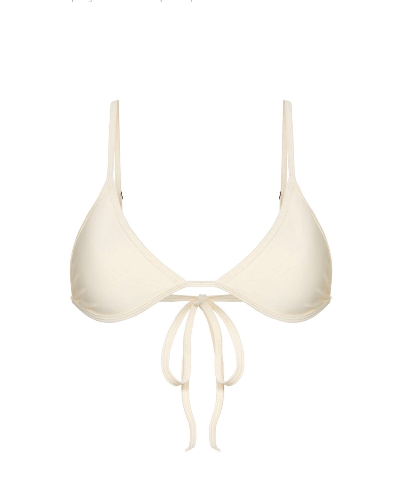 Extra Basic Bikini Top in Beige