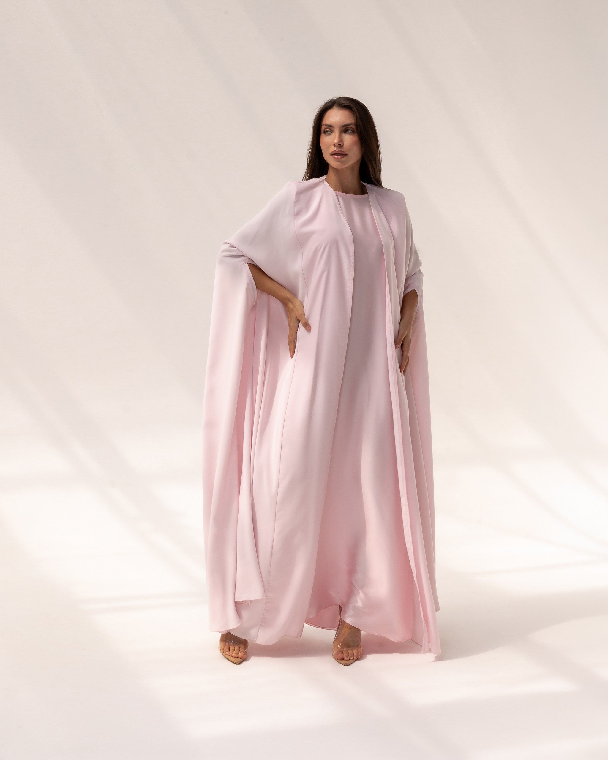 Wave Abaya in Pink