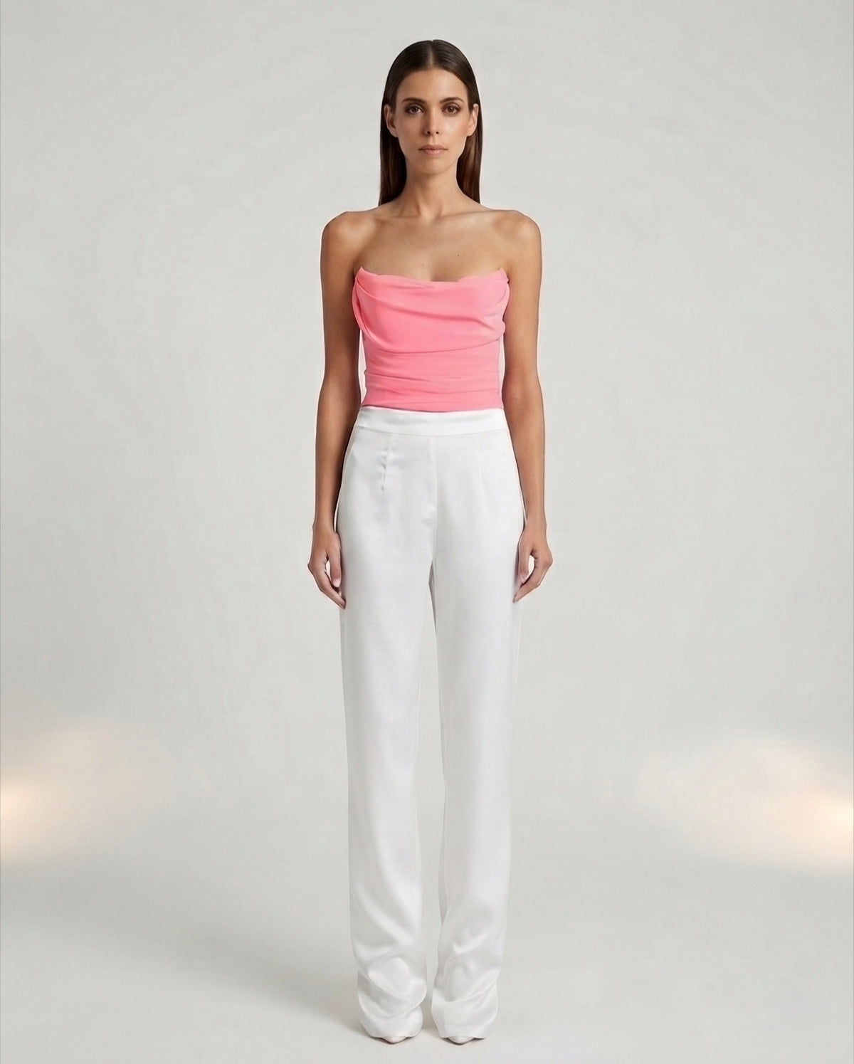 Draped Corset in Pink