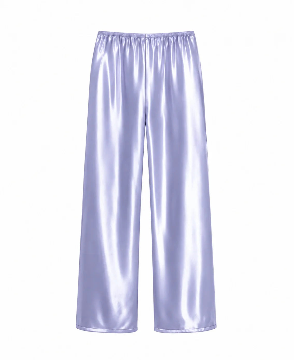 Satin Pants in Lilac