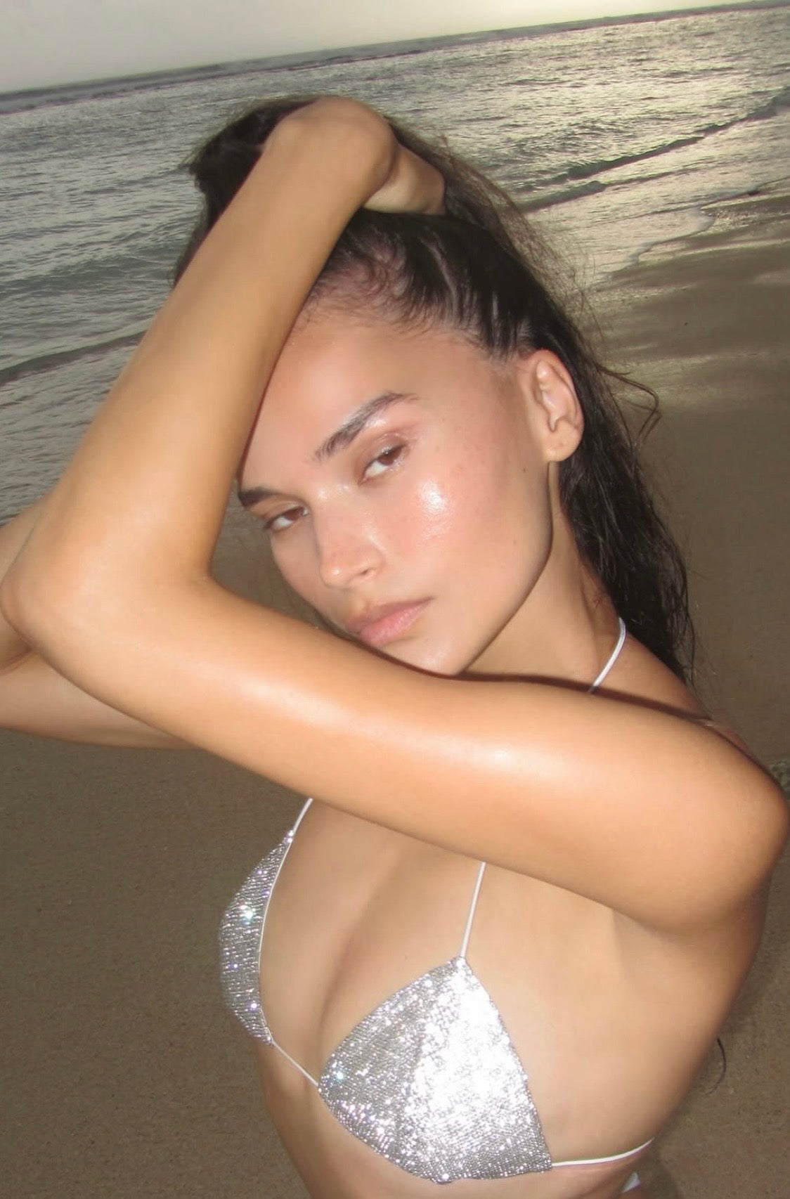August Bikini Top in White