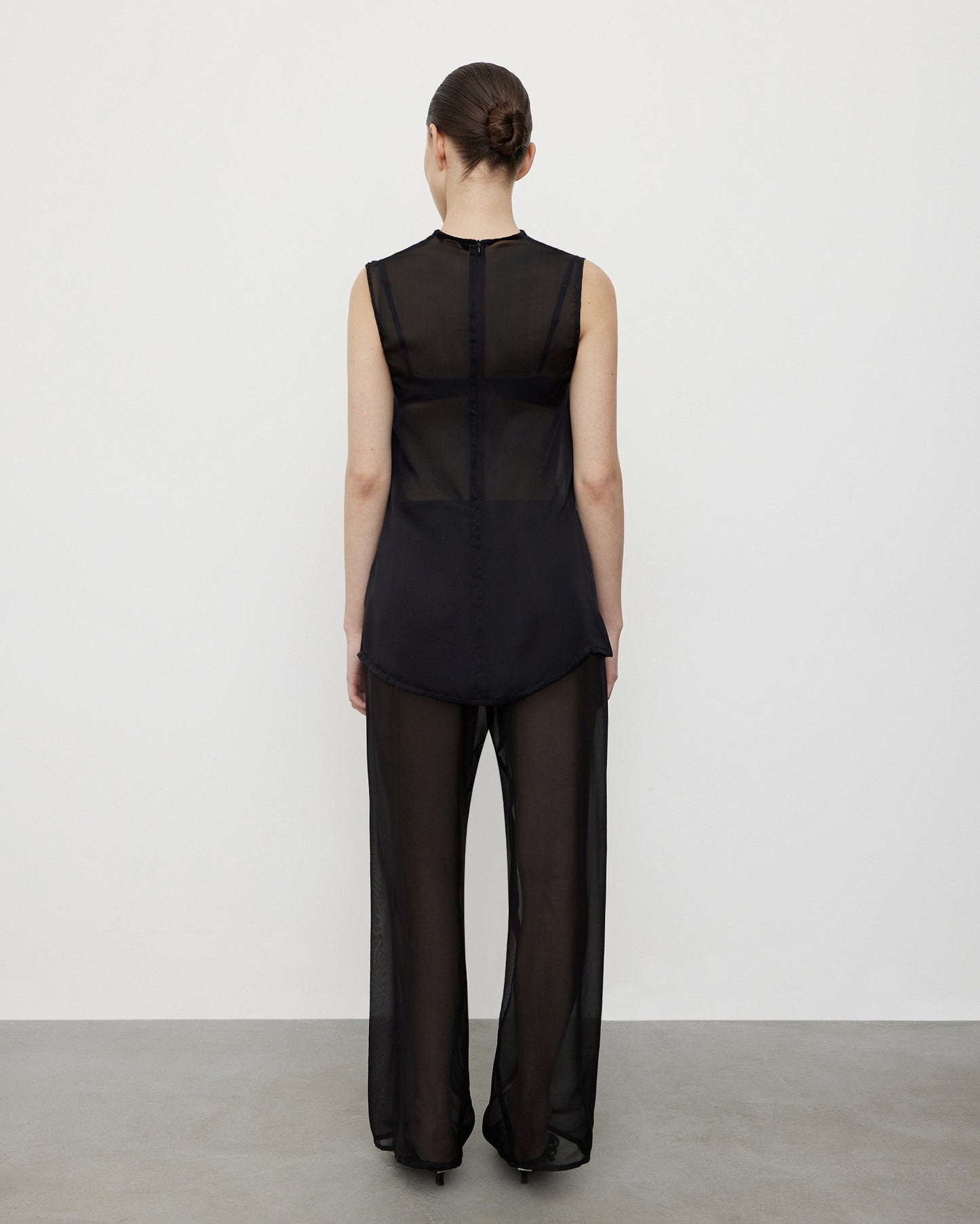 Silk Top in Black