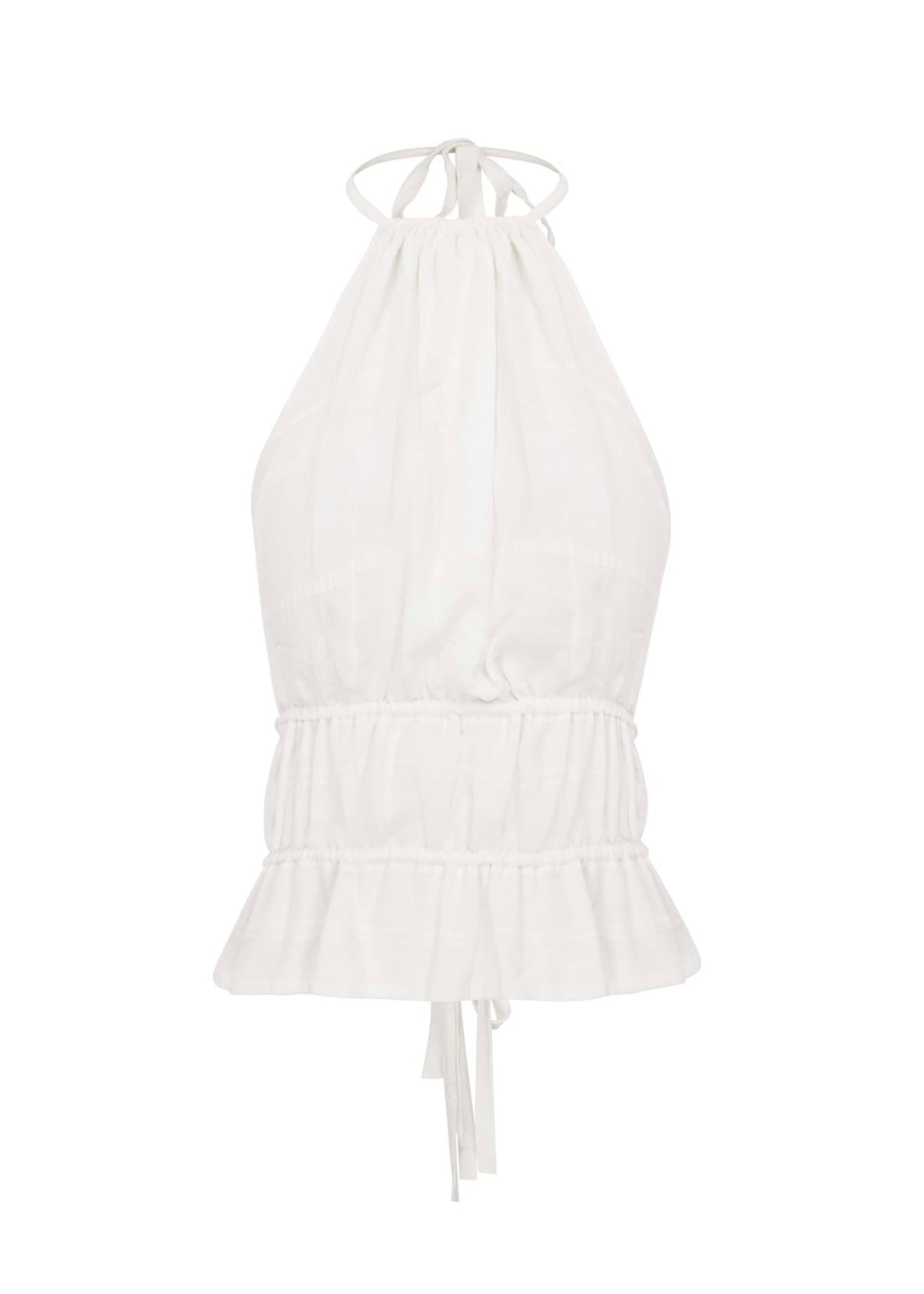 توب Somewhere Sunny باللون الأبيض