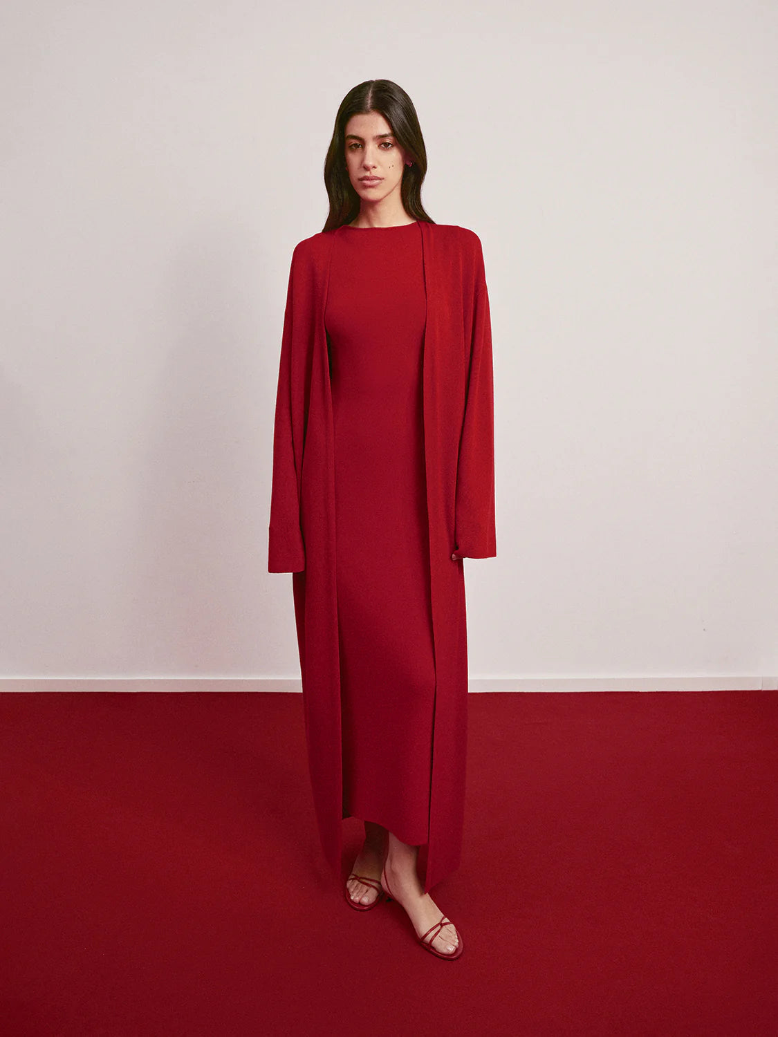 Bagira Cardigan in Red