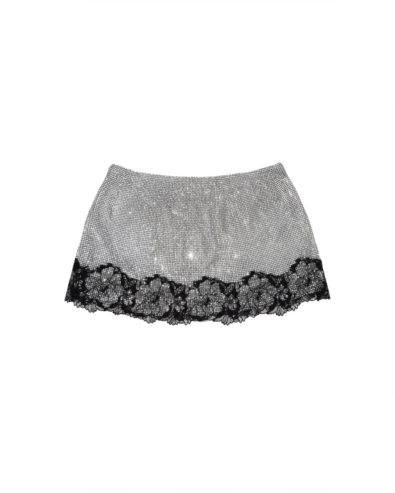 Lace Skirt in Silver