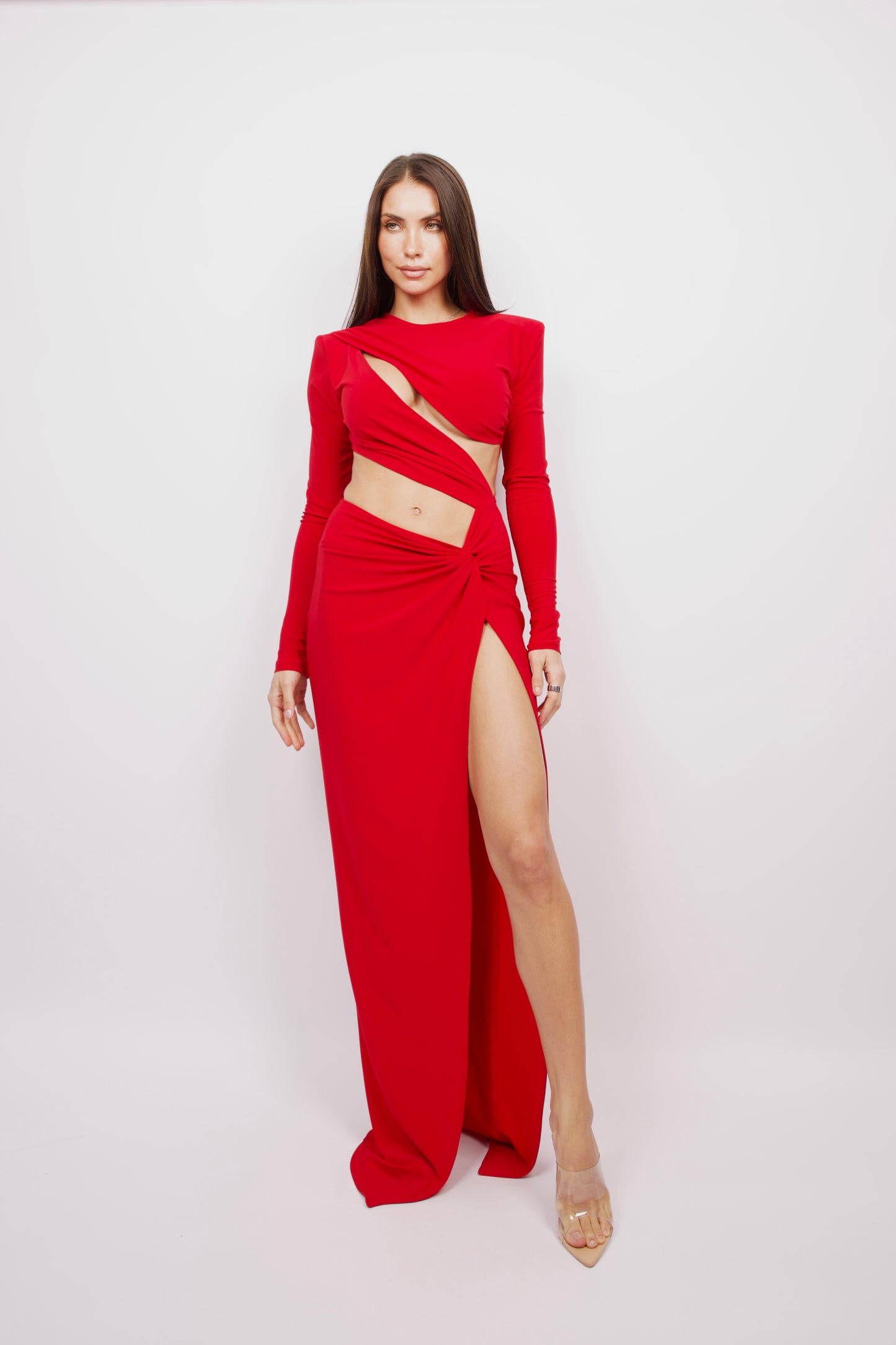 Untouchable Maxi Dress in Red