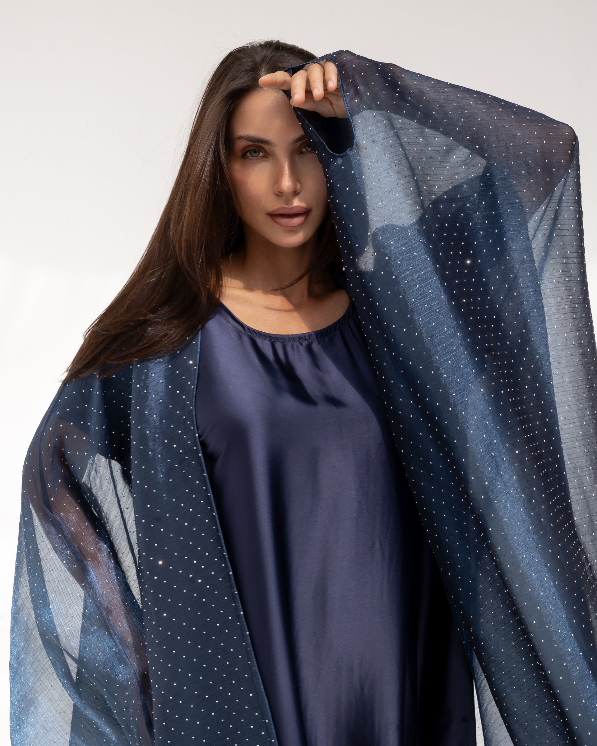 Midnight Sky Abaya in Blue