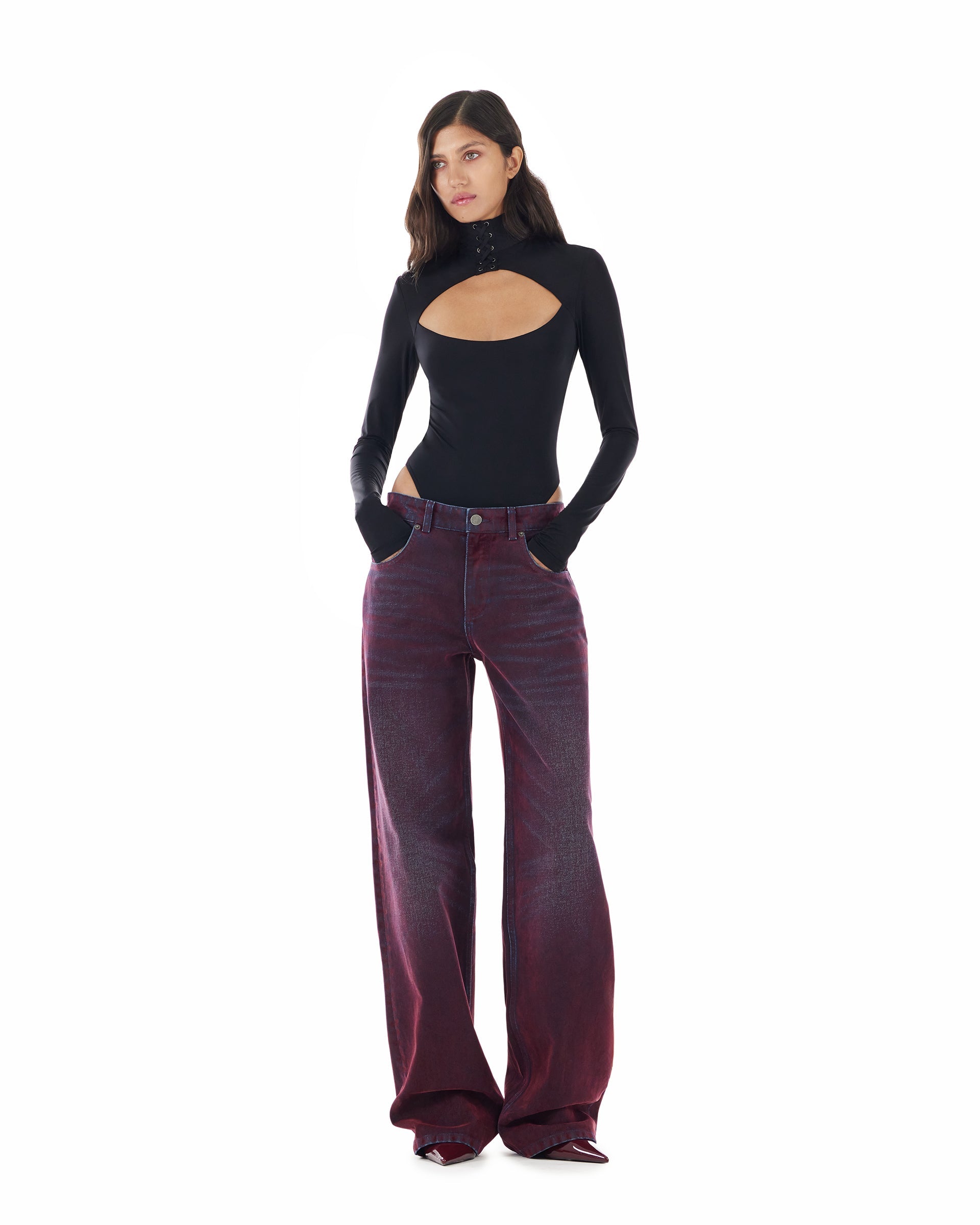 Flocks Marsala Jeans in Bordo