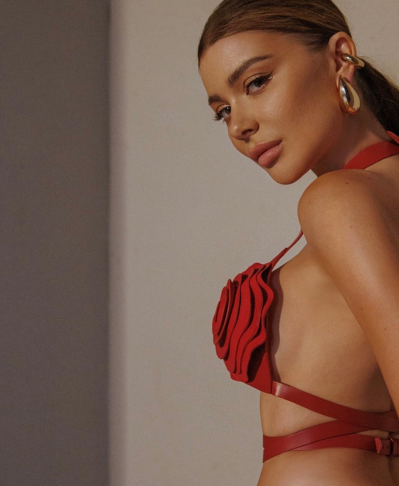 Soutien-gorge aimanté rouge