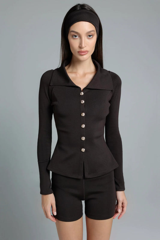 Classic Charm Jacket in Brown