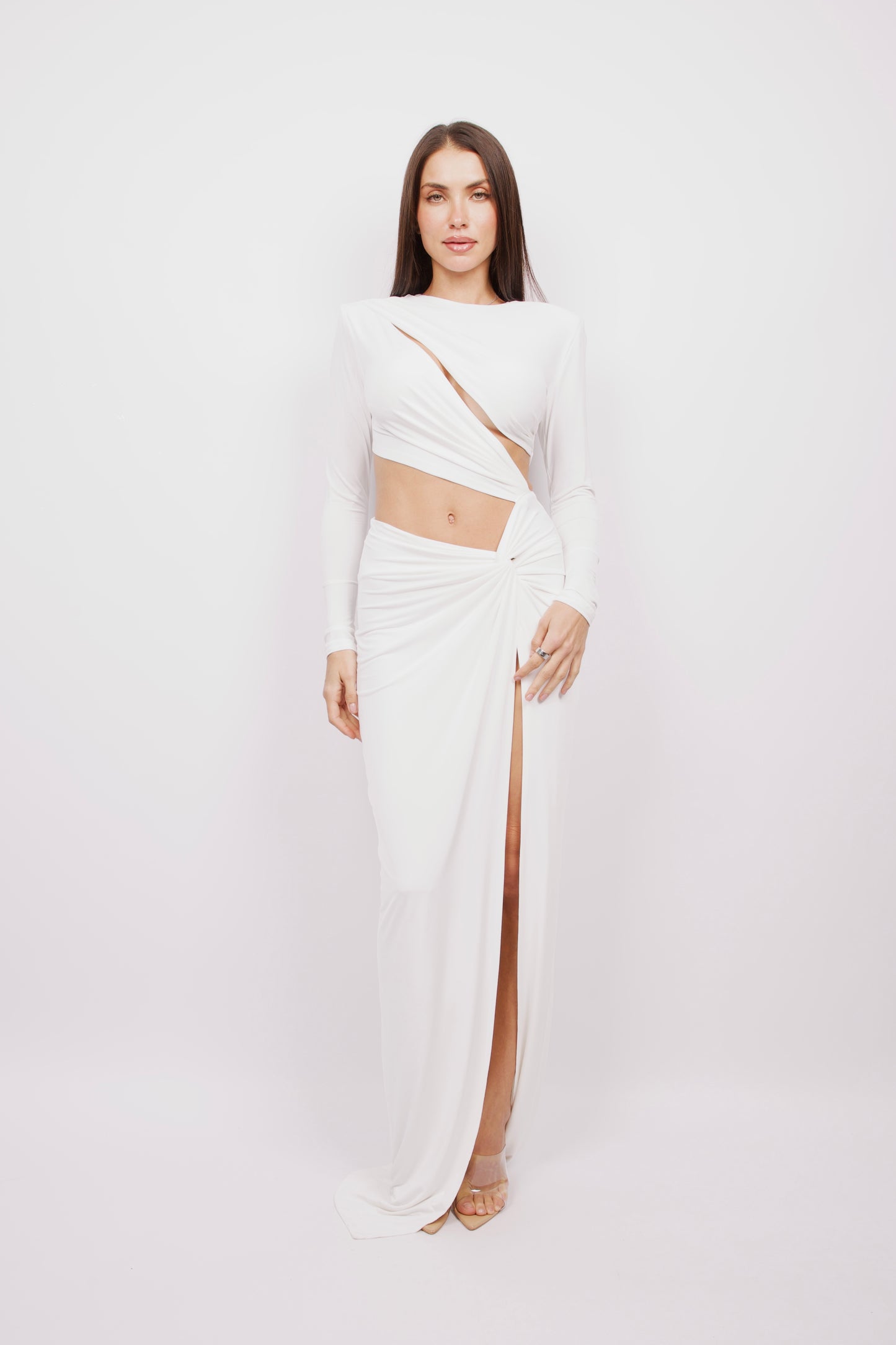 Untouchable Maxi Dress in White