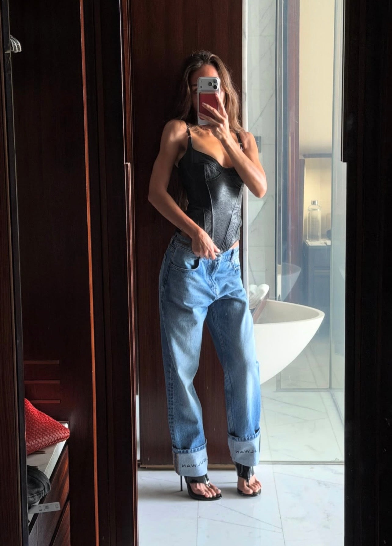 Blue Logo Jeans