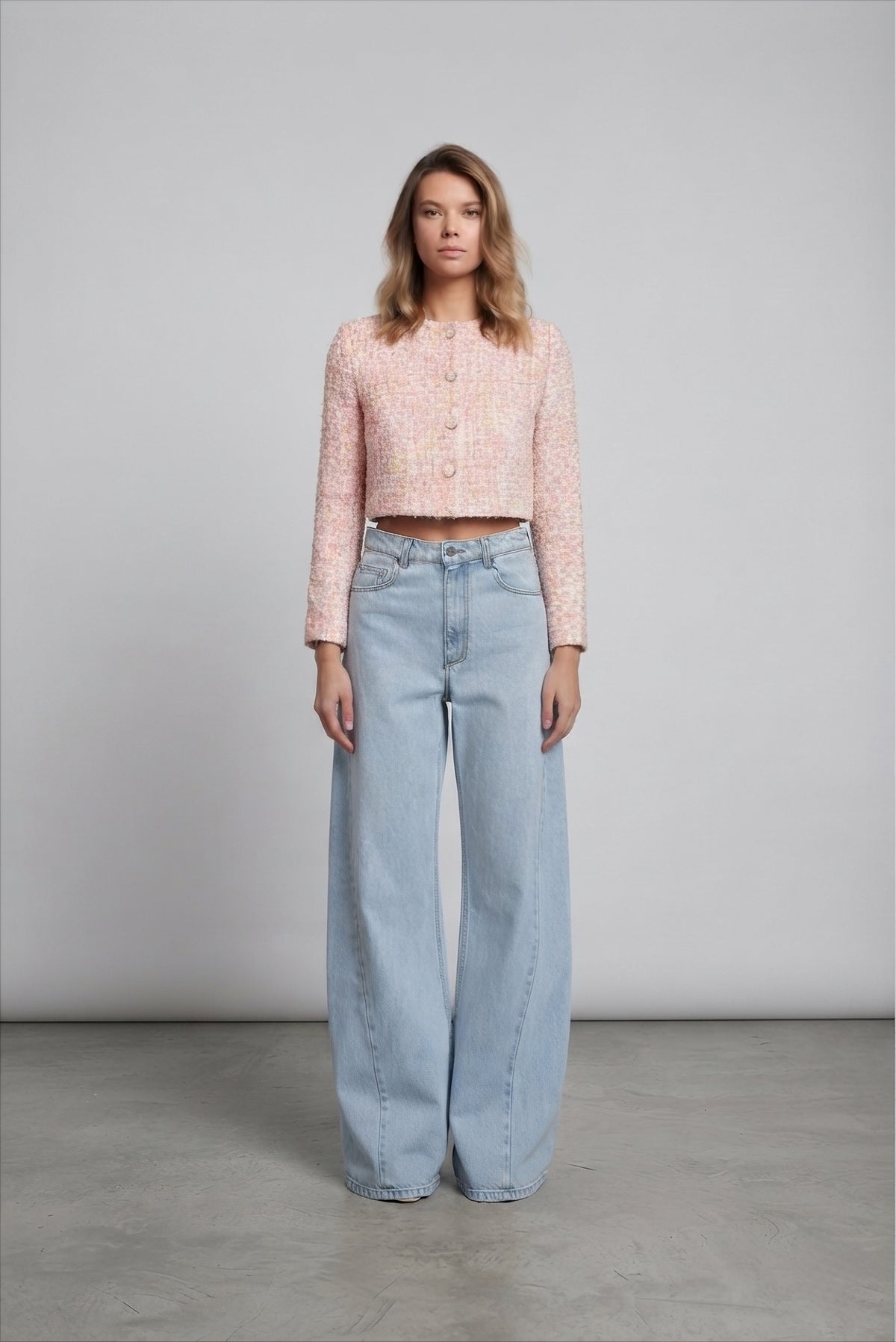 Tweed Jacket in Pink