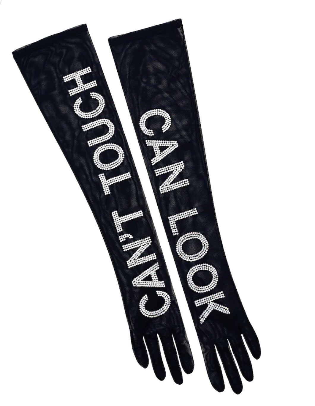 قفازات "لا يمكن لمسها" باللون الأسود