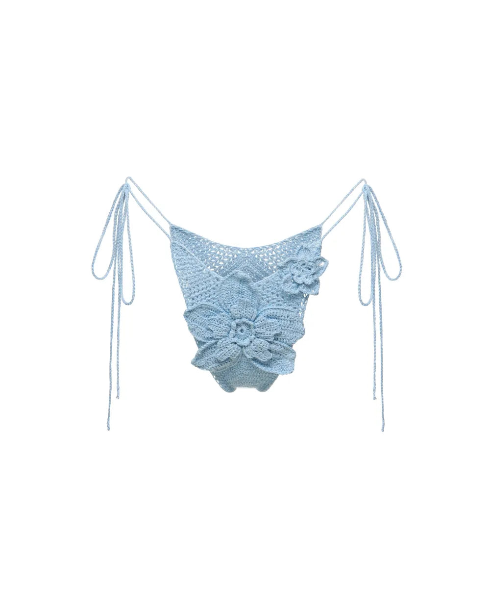 Blossom Floral Brazilian Knitted
Bottom in Blue