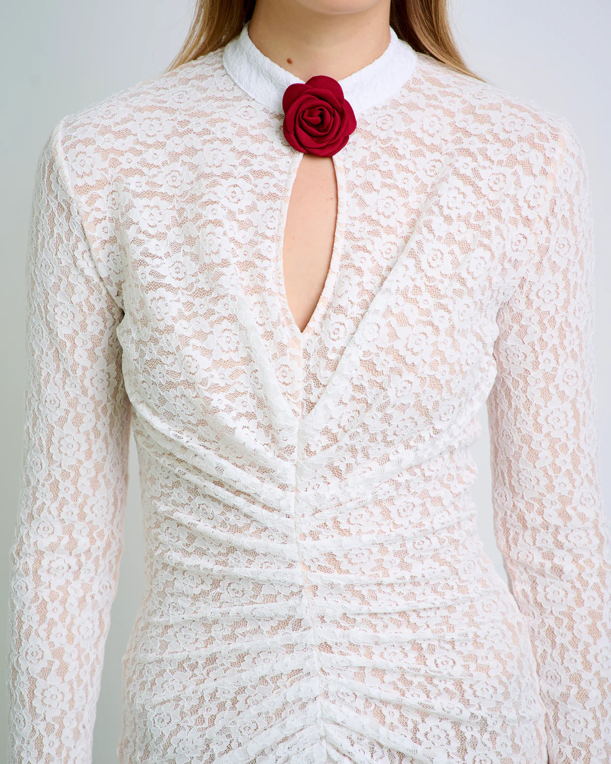 Eternal Rose Dress in White