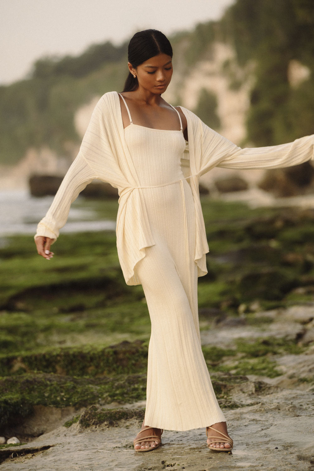 Gilet Bali couleur crème