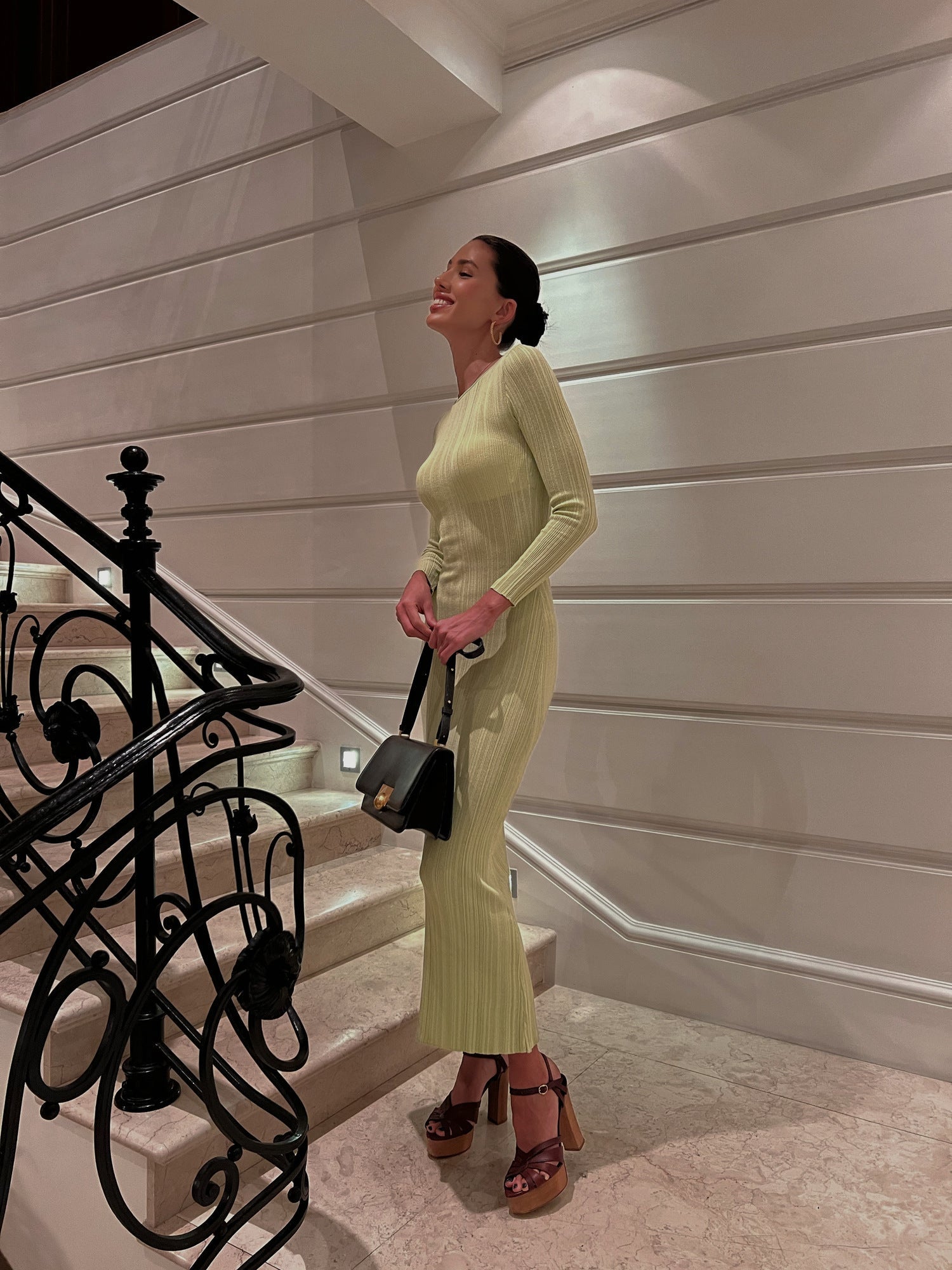 Robe Coty couleur citron vert