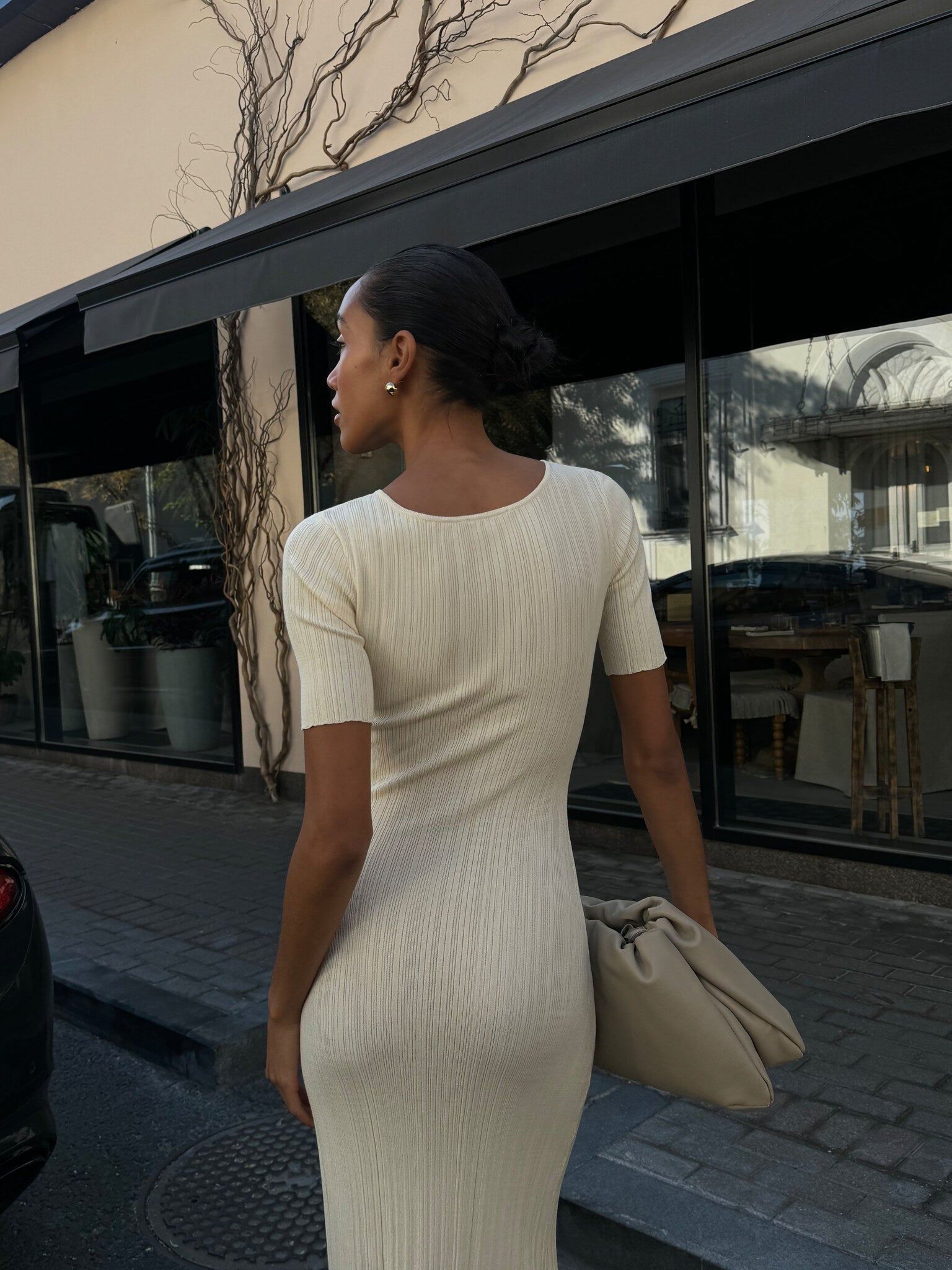 Robe Polly couleur champagne