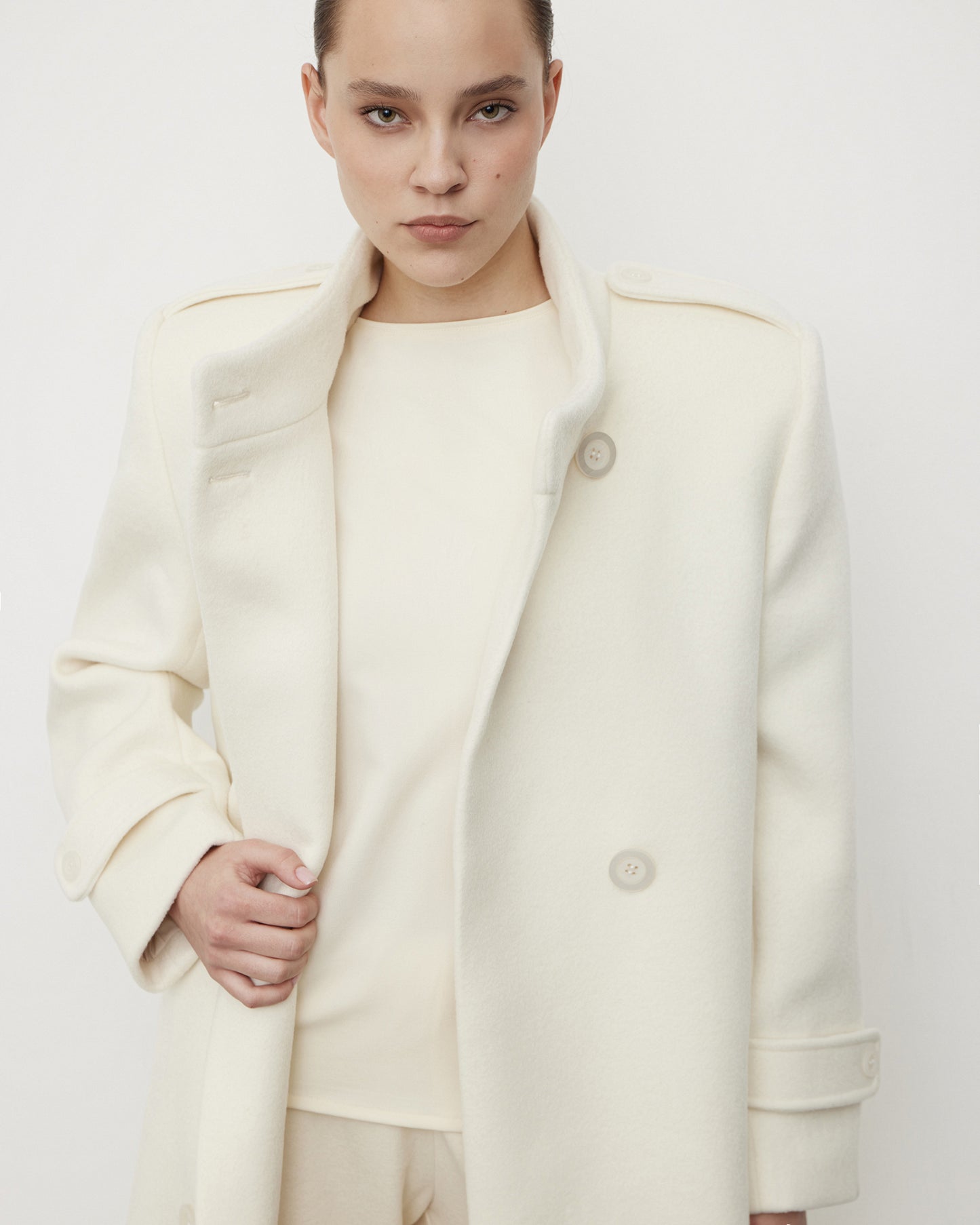 Coat in White