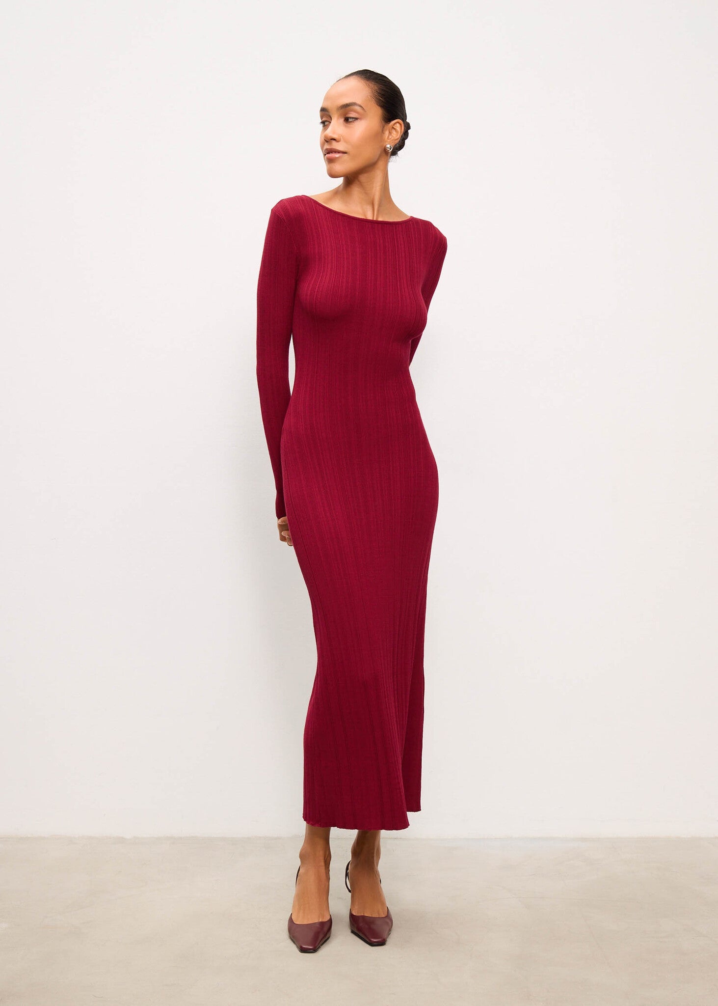 Robe Coty couleur sangria