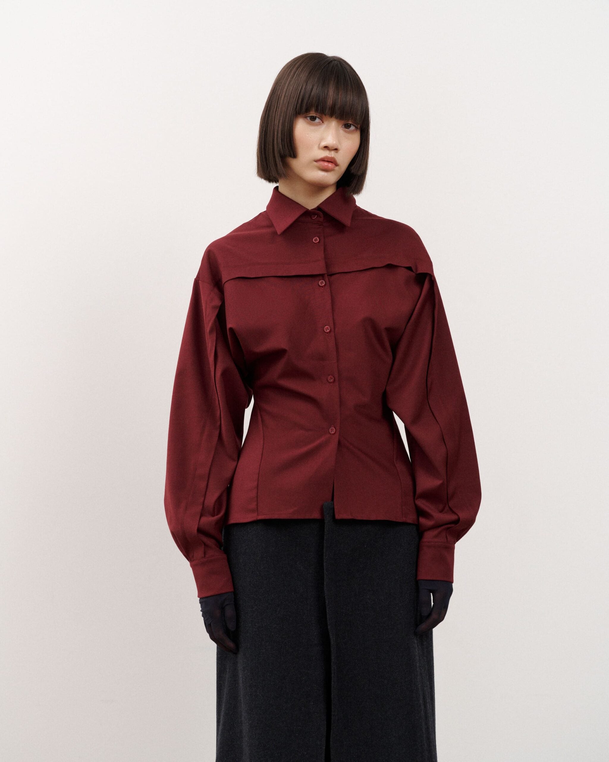 Chemise bordeaux