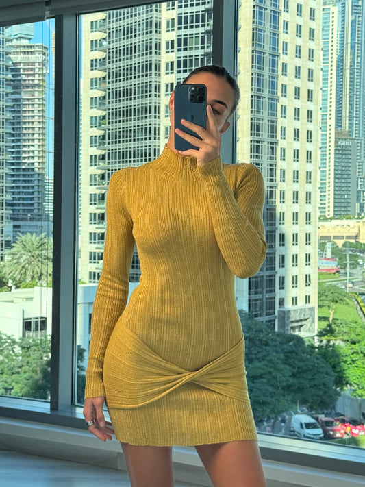 Lana Dress in Gold