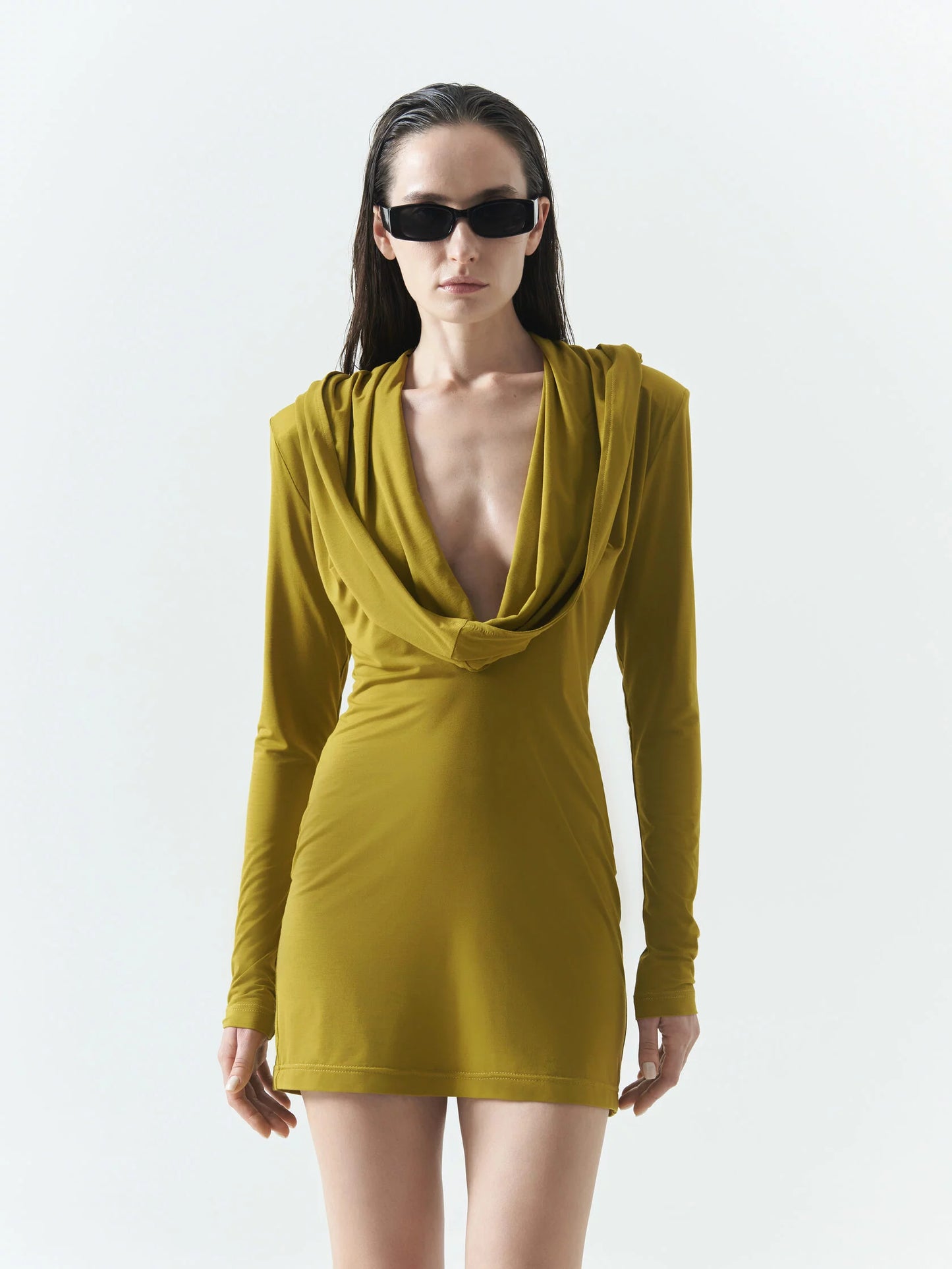 Mini Dress in Olive