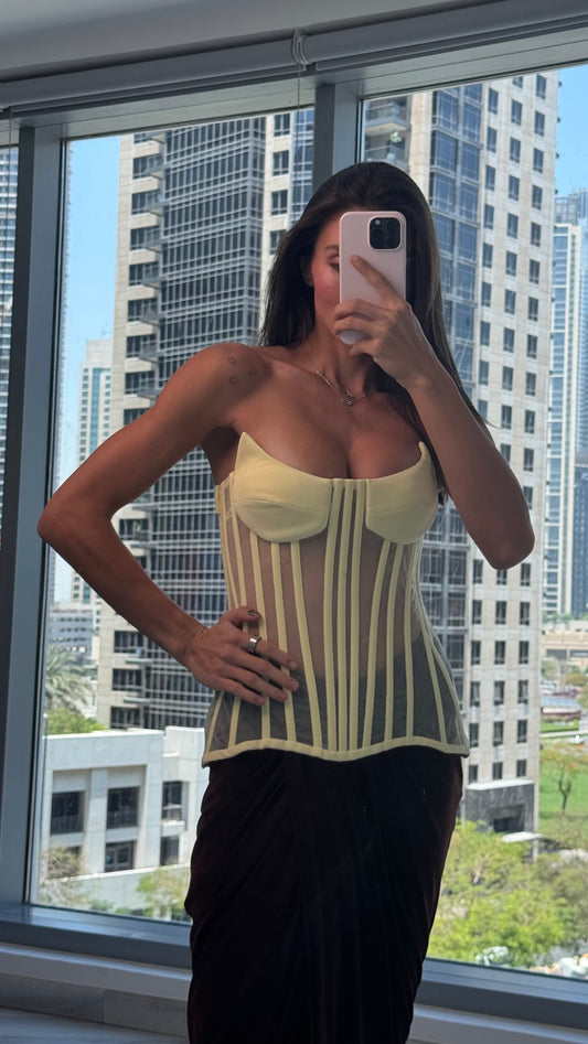 Corset in Yellow