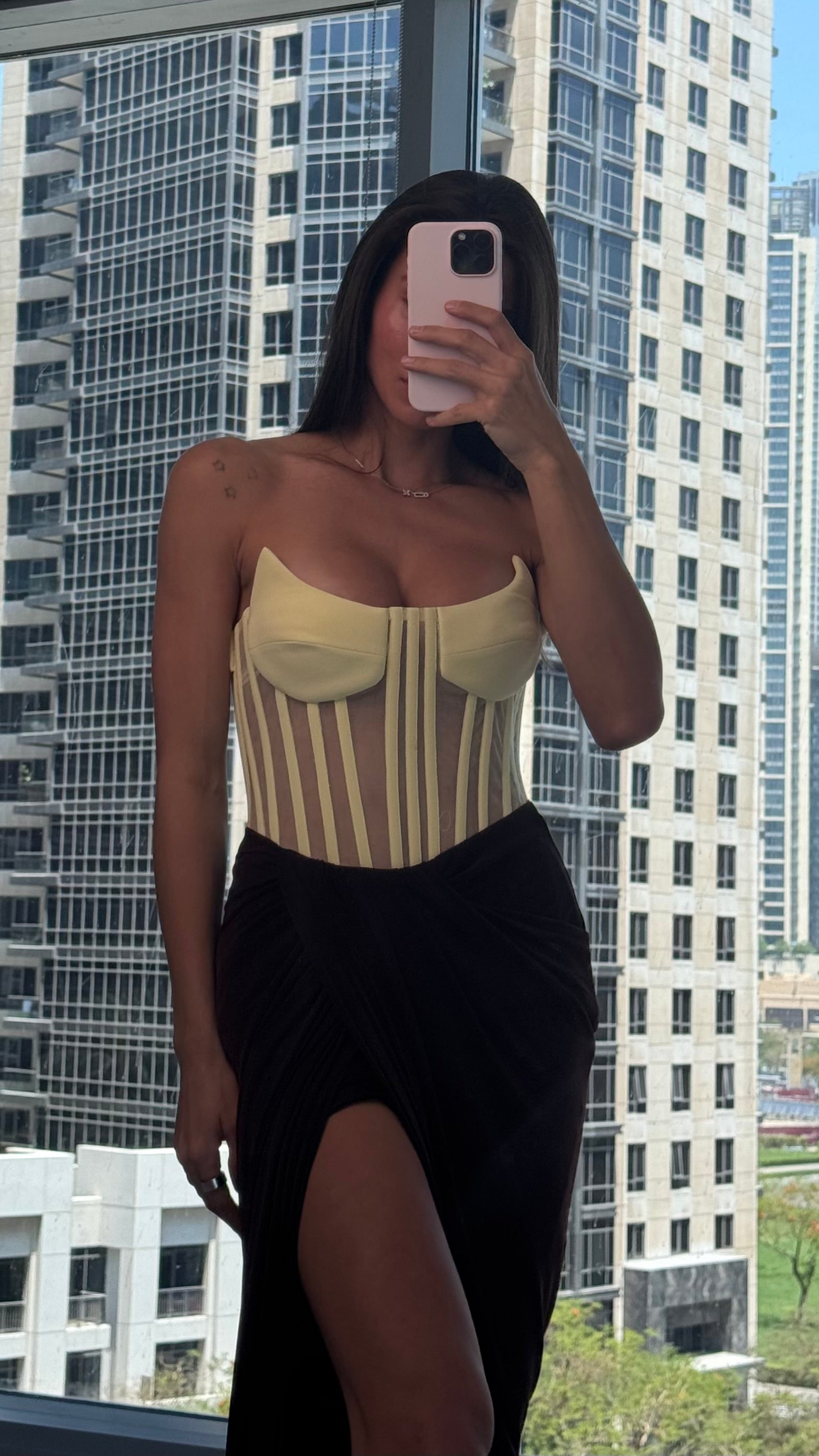 Corset jaune