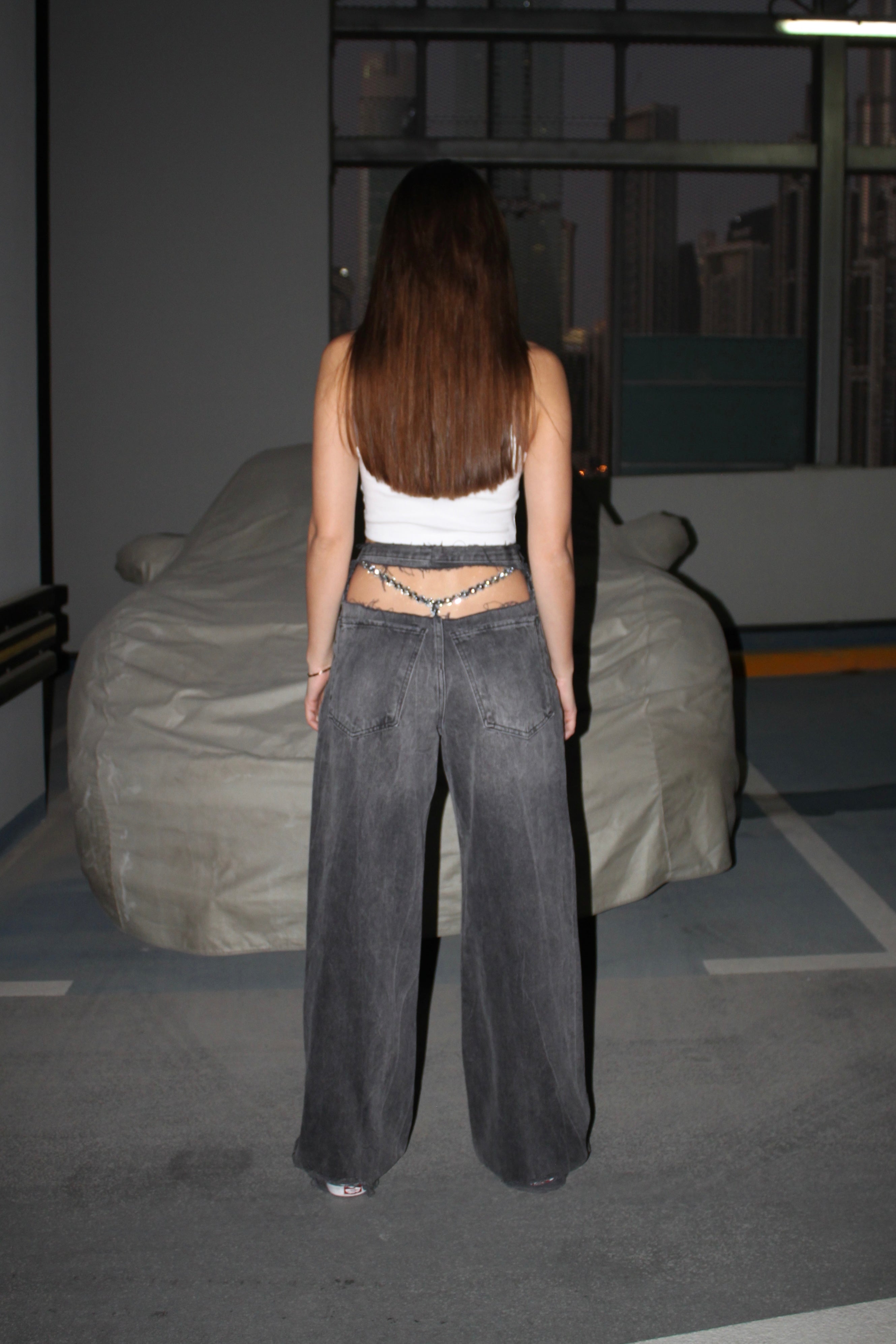 Composition 2 Jeans avec cristaux